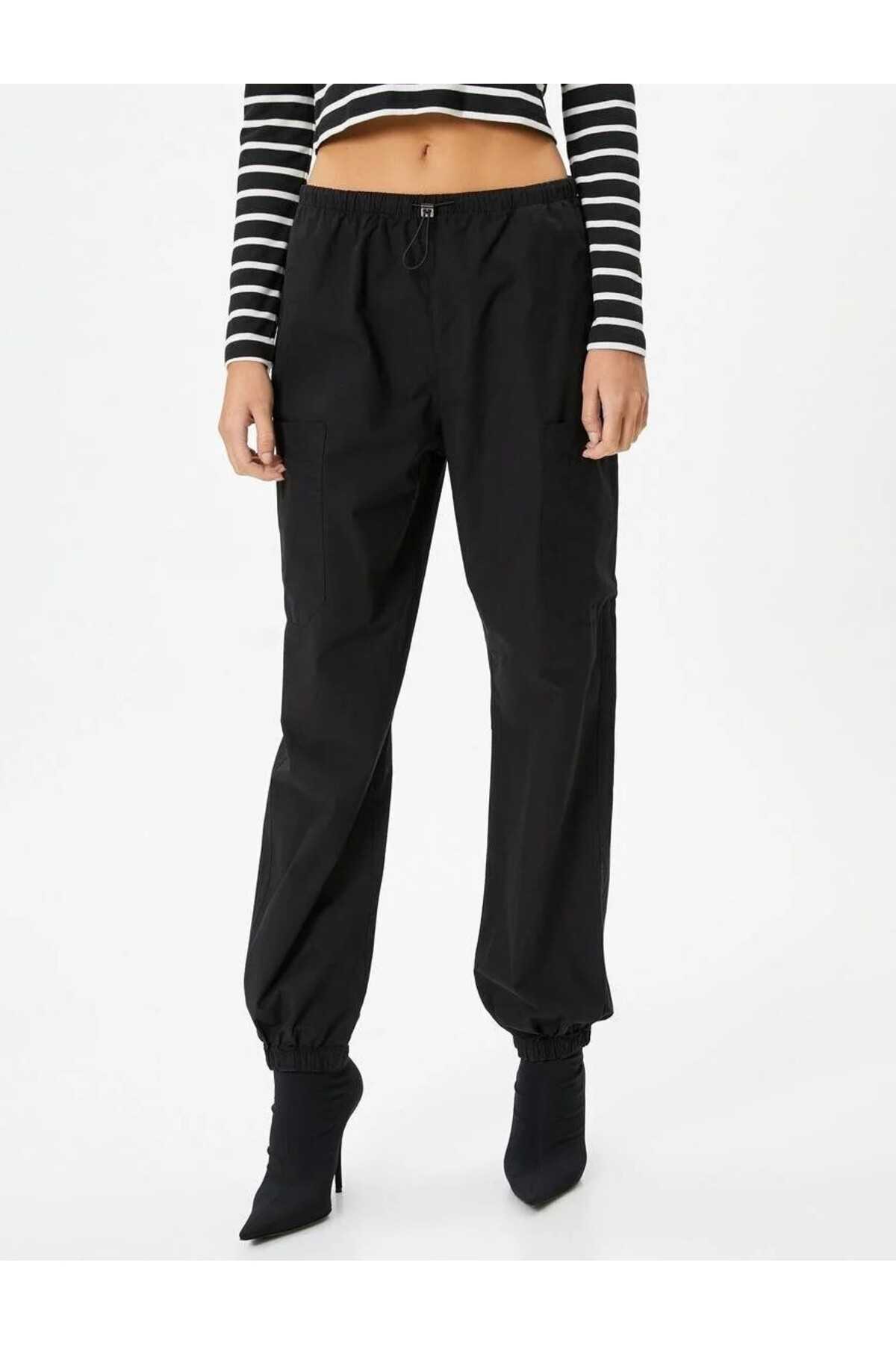 جیب شلوار چتر نجات الاستیک پنبه ای