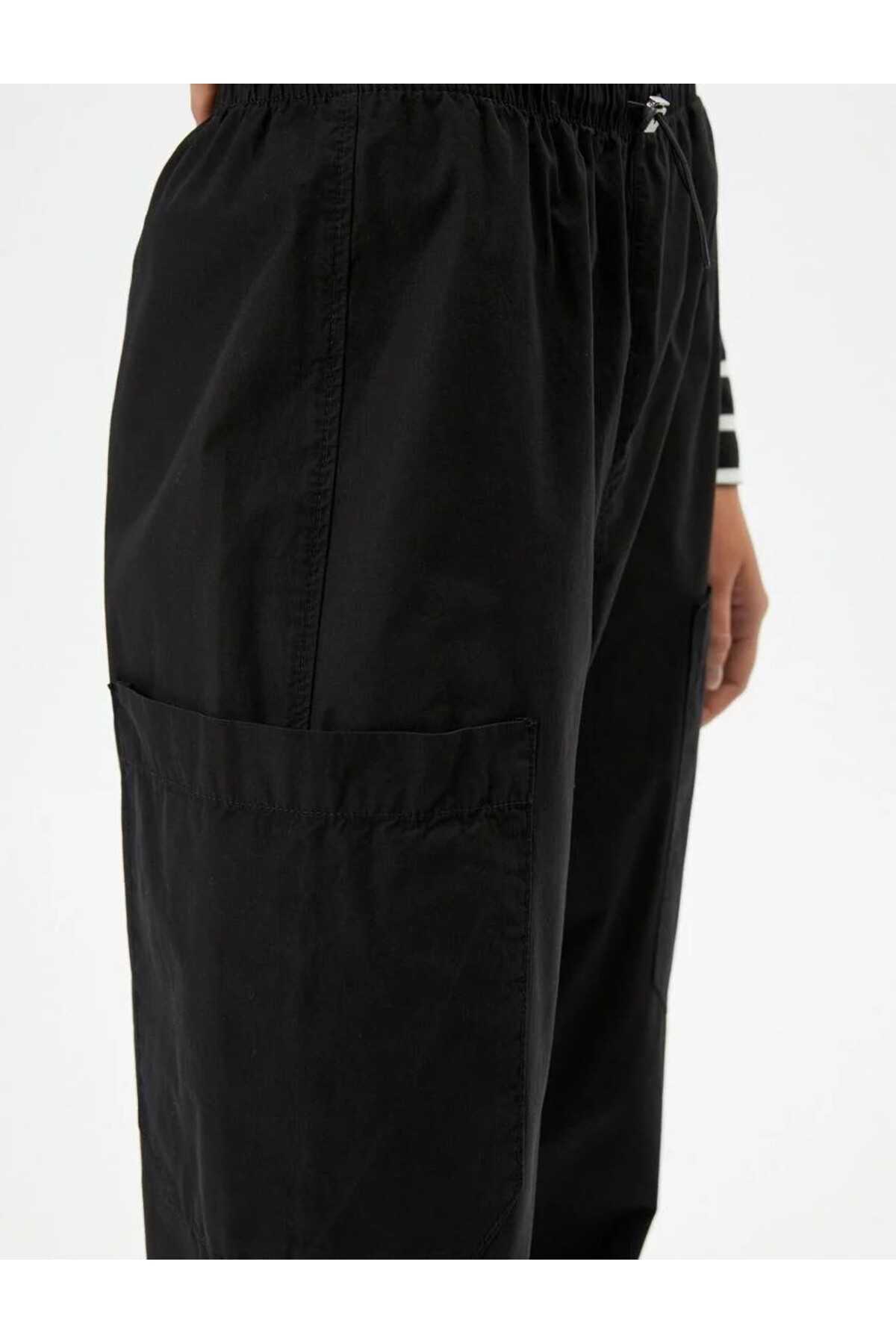 جیب شلوار چتر نجات الاستیک پنبه ای