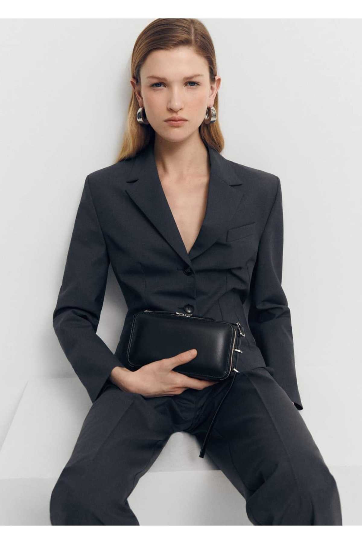 کیف کلاچ چرمی مستطیل شکل