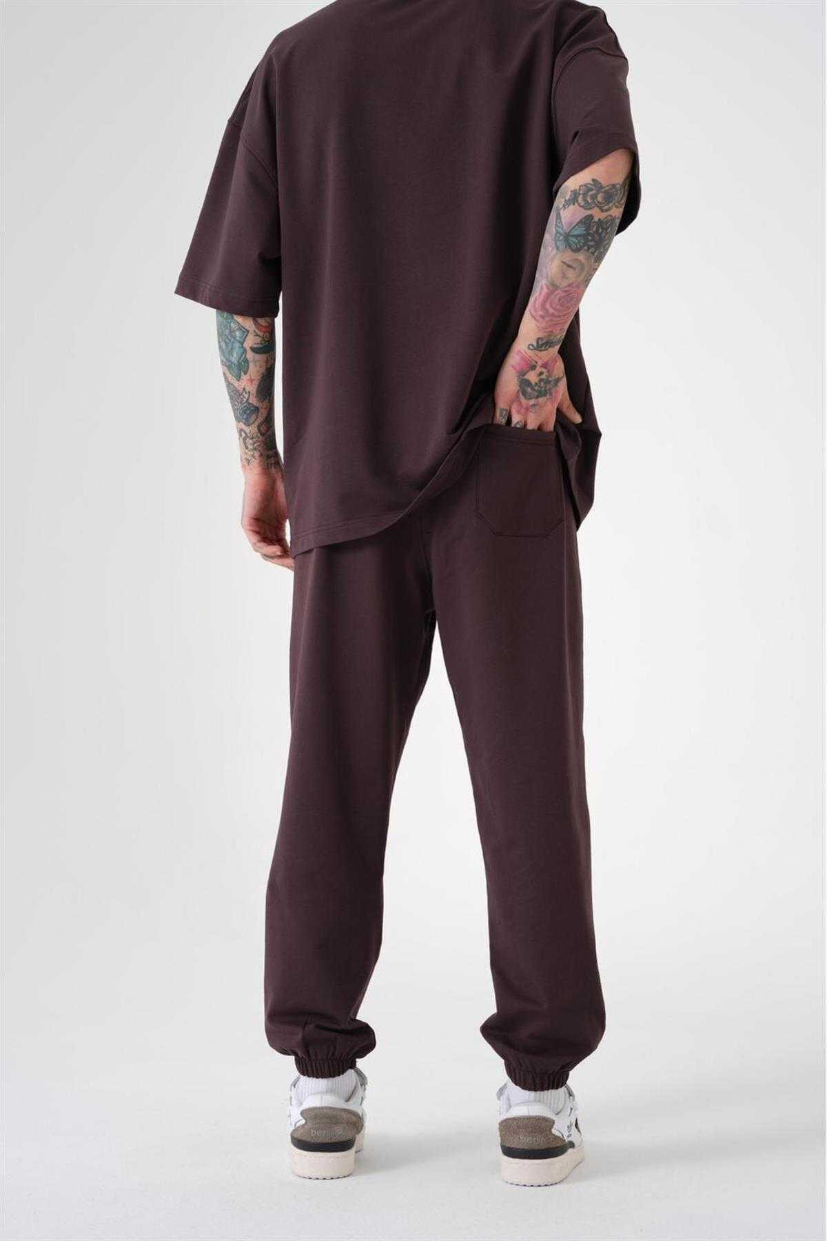 شلوار ورزشی ساده مردانه نارنجی جوگر