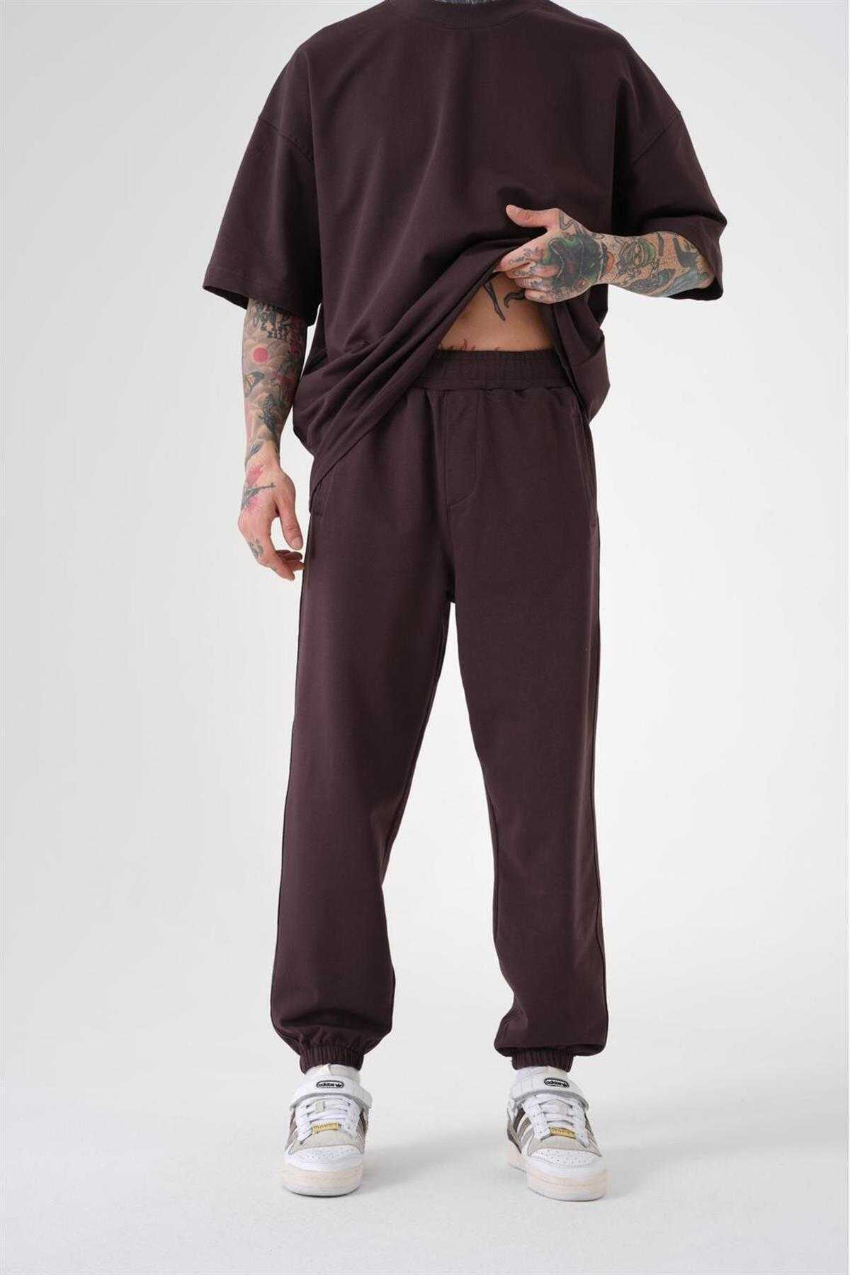 شلوار ورزشی ساده مردانه نارنجی جوگر