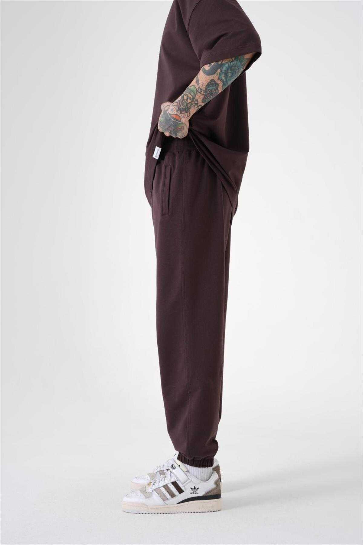 شلوار ورزشی ساده مردانه نارنجی جوگر