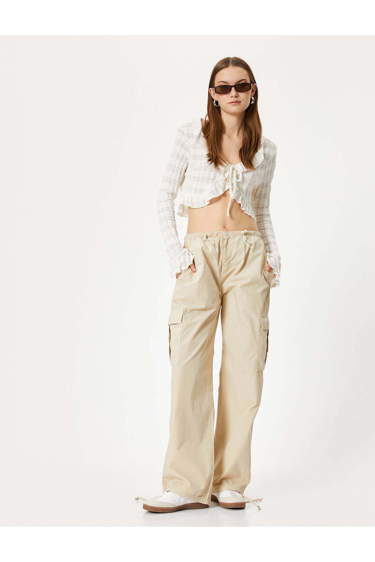 جیب شلوار باری سایز بزرگ با کمر کم الاستیک