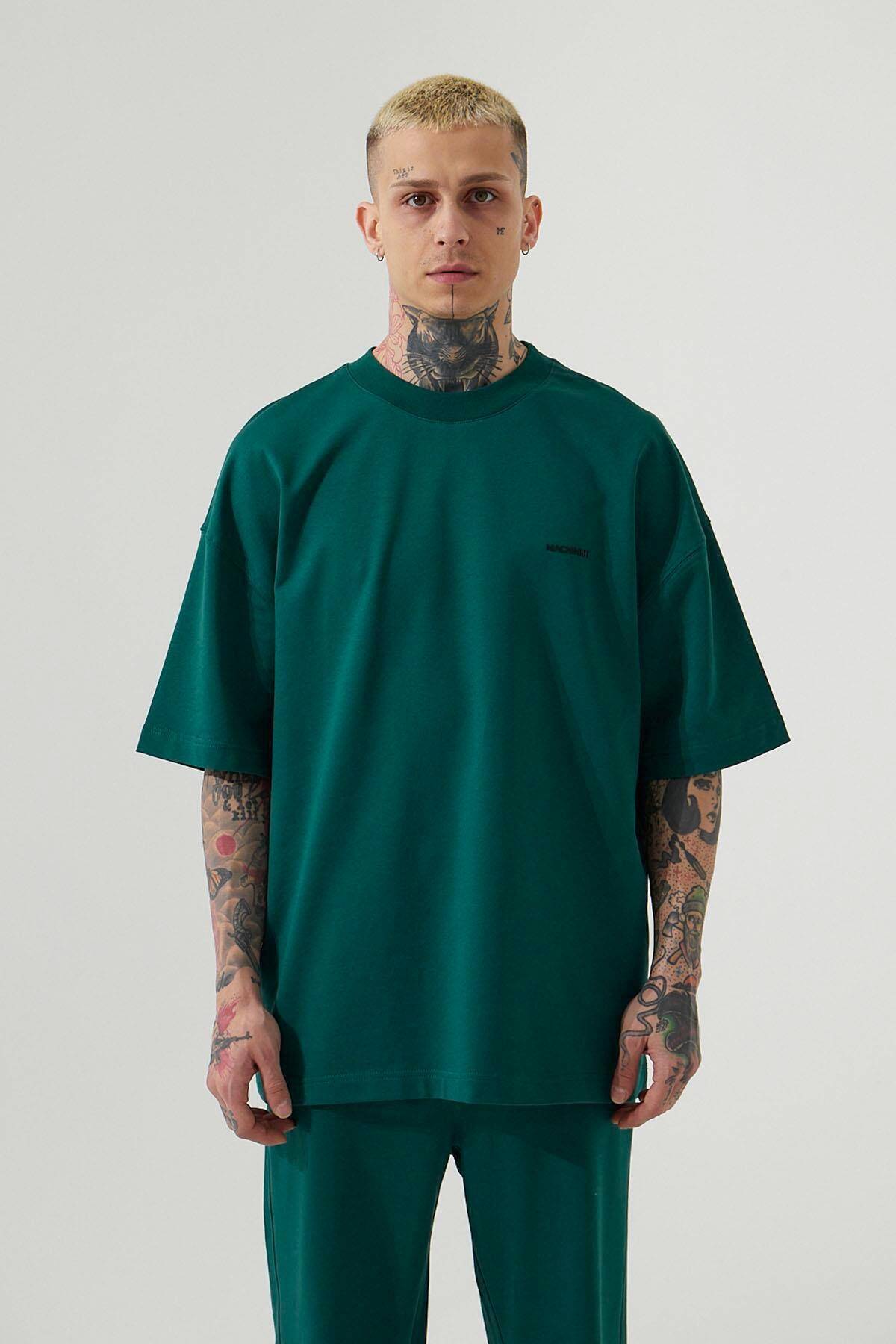 تیشرت پنبه ای بزرگ سایز سبز