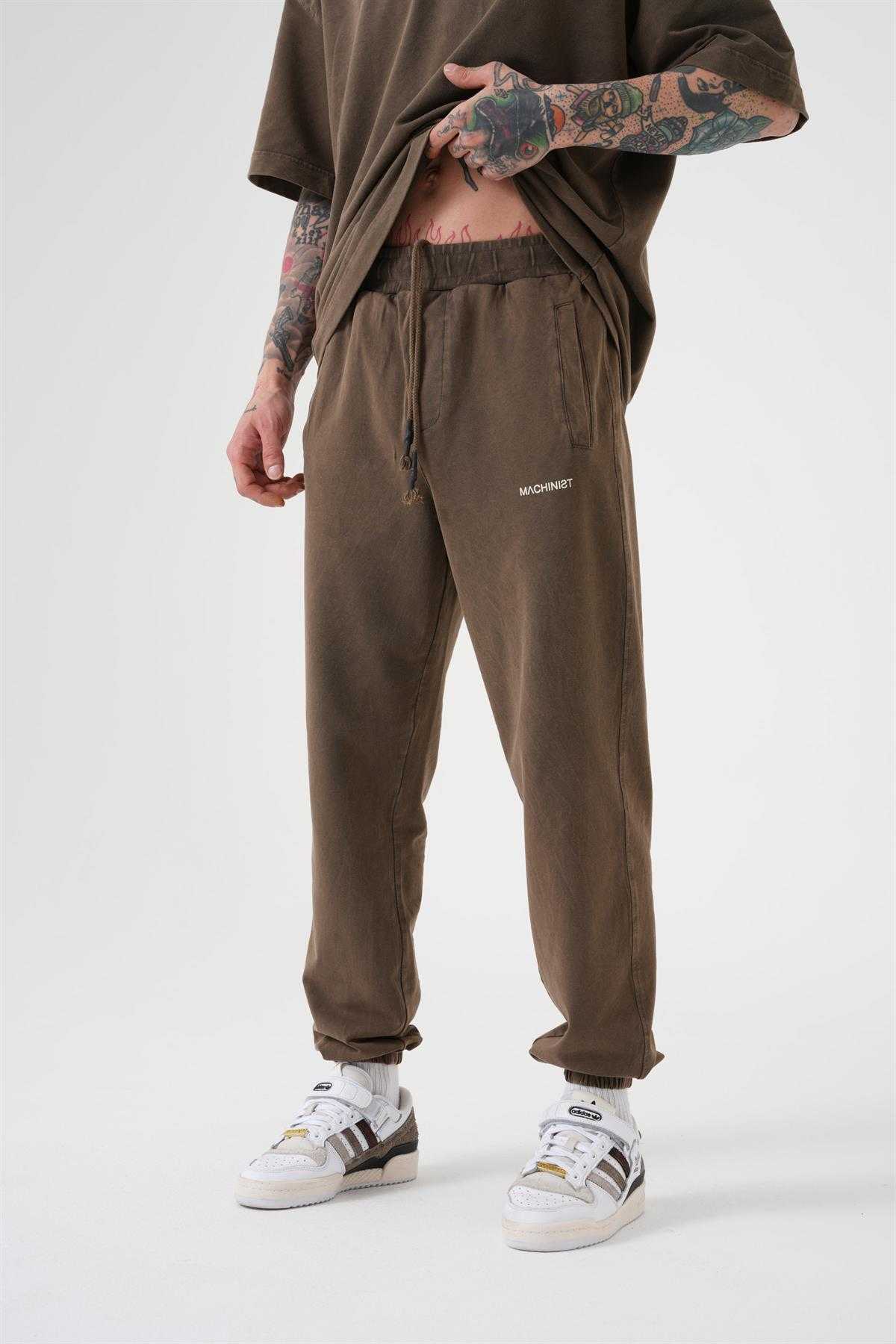 شلوار ورزشی معمولی و لوکس قابل شستشو با رنگ قهوه ای