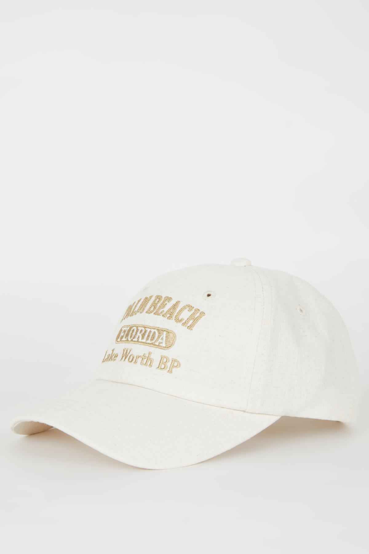 کلاه کتان دوزی زنانه B7809ax24sm