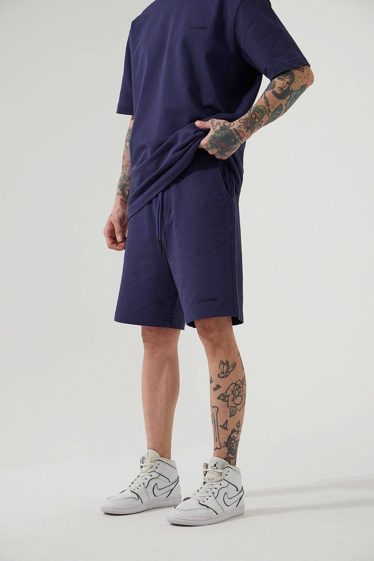 شلوارک ساده خاکستری مردانه