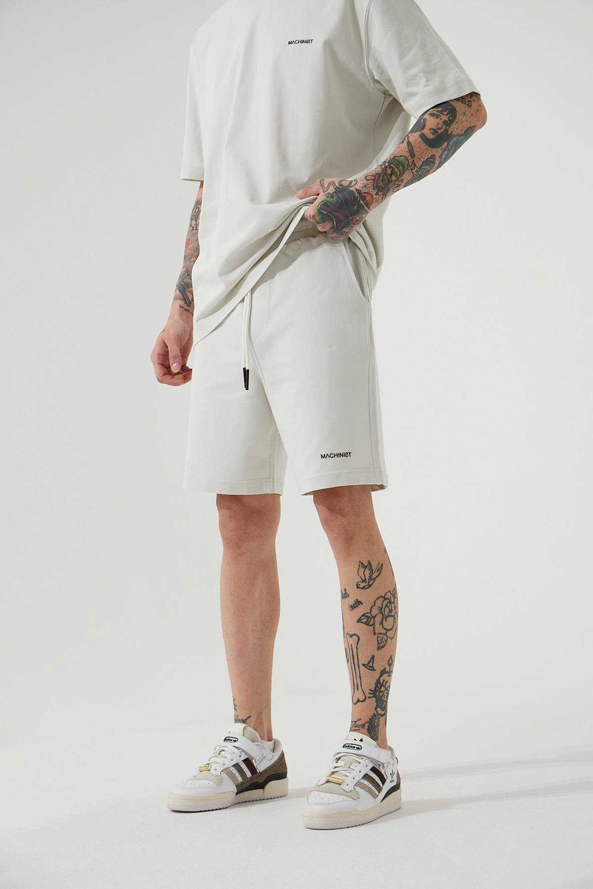 شلوارک ساده خاکستری مردانه