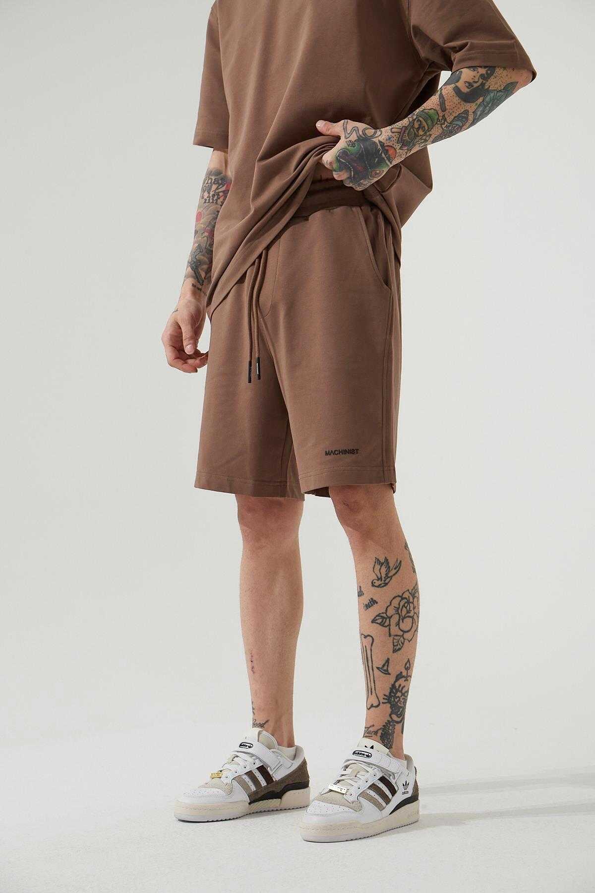 شلوارک ساده خاکستری مردانه