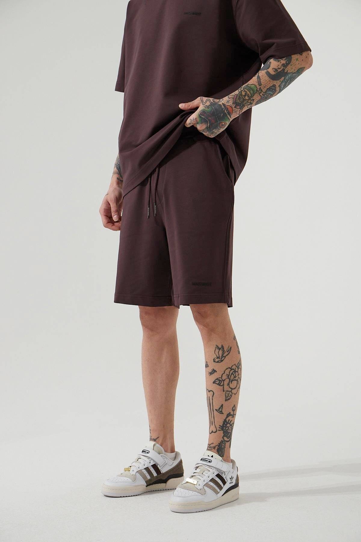 شلوارک ساده خاکستری مردانه