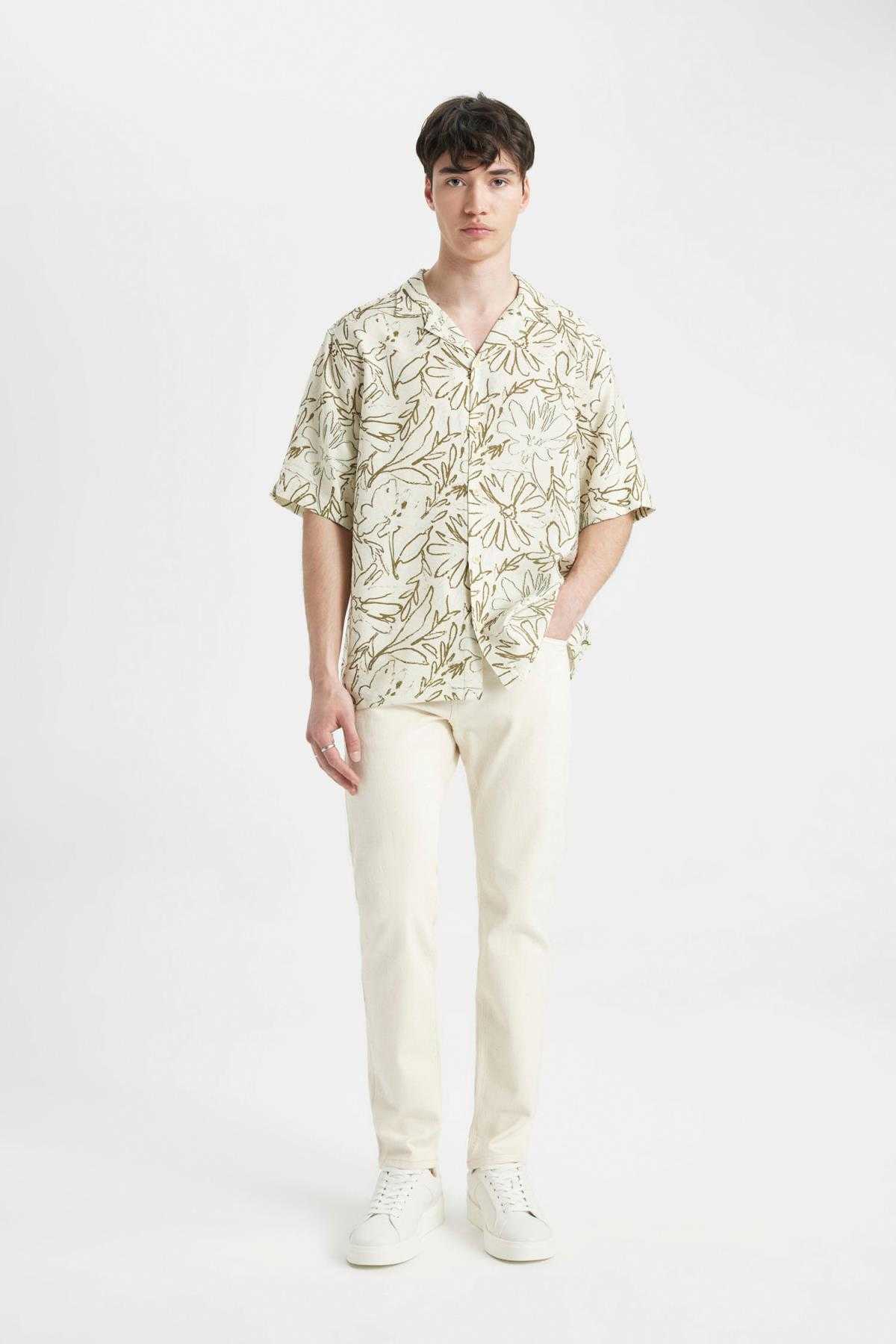 شلوار جین ساق مخروطی باریک و باریک و باریک