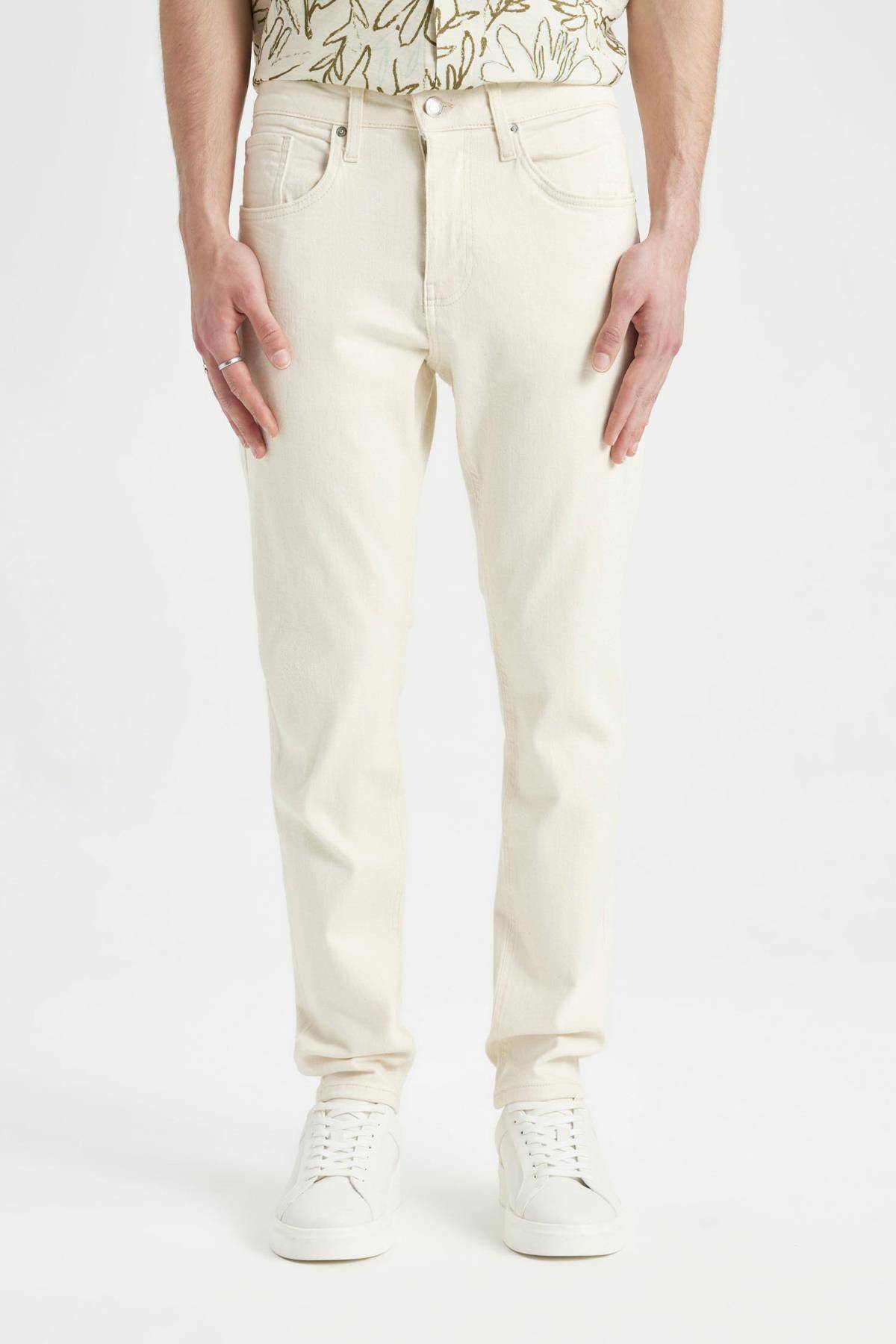 شلوار جین ساق مخروطی باریک و باریک و باریک