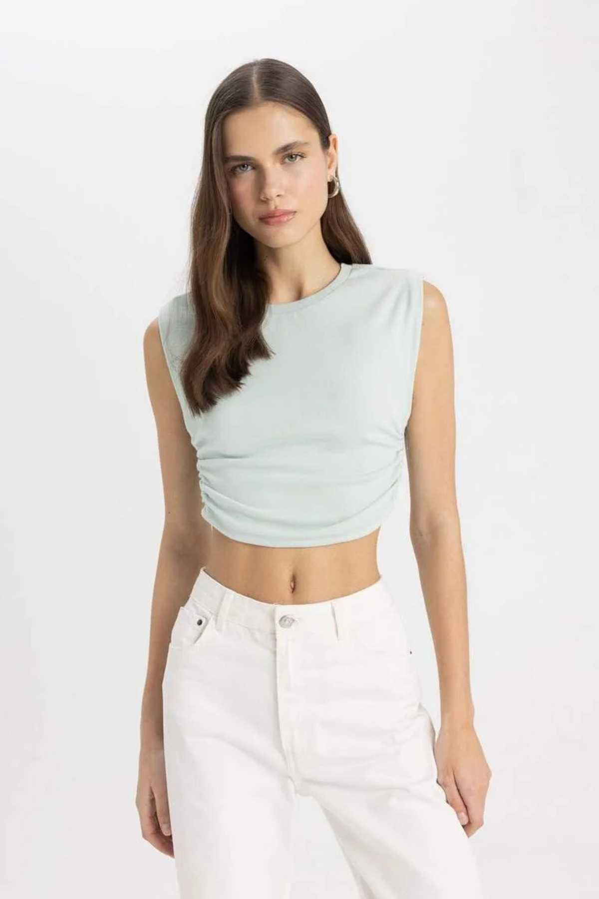 تیشرت بدون آستین یقه اسلیم فیت A9420ax24sp