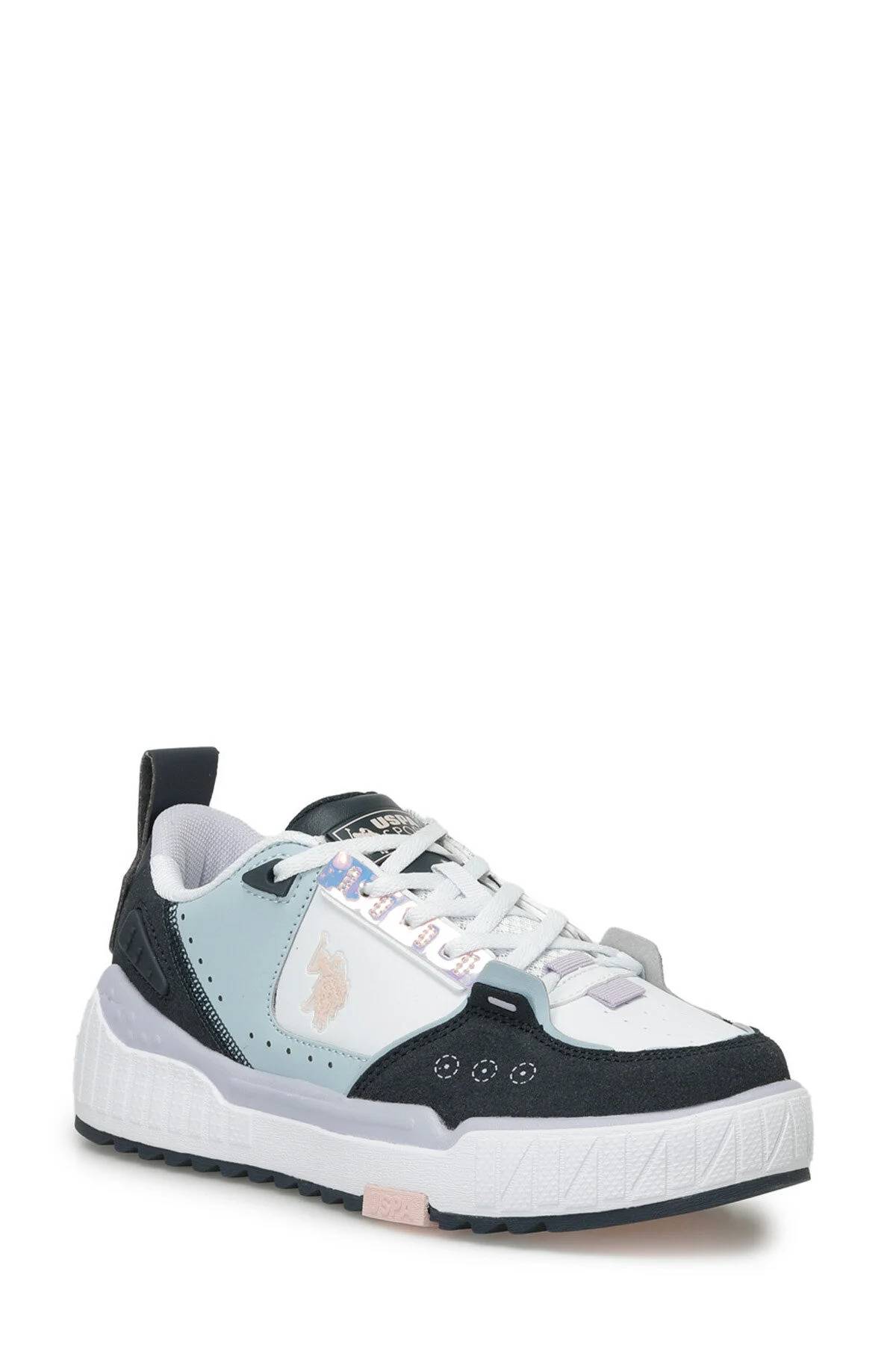 پایه. کفش کتانی Polo Assn Dance Wmn 4Fx White-Navy Sneaker