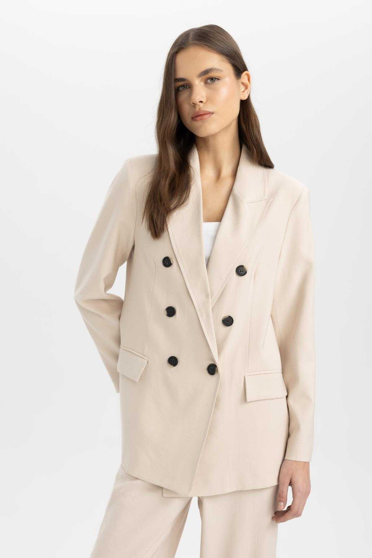 کاپشن یقه ای برگردان سایز بزرگ