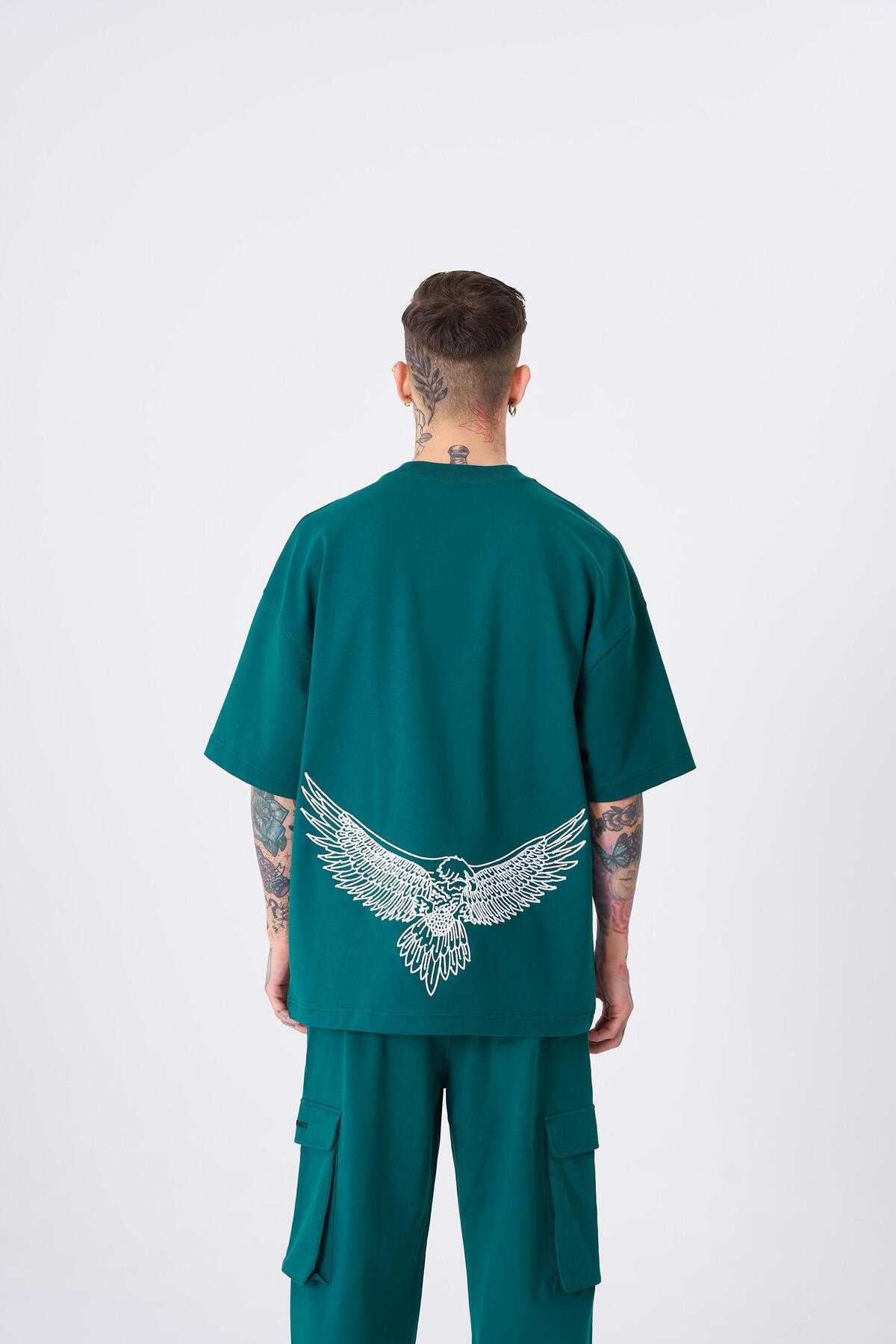 تیشرت مردانه اکرو چاپ شده عقاب