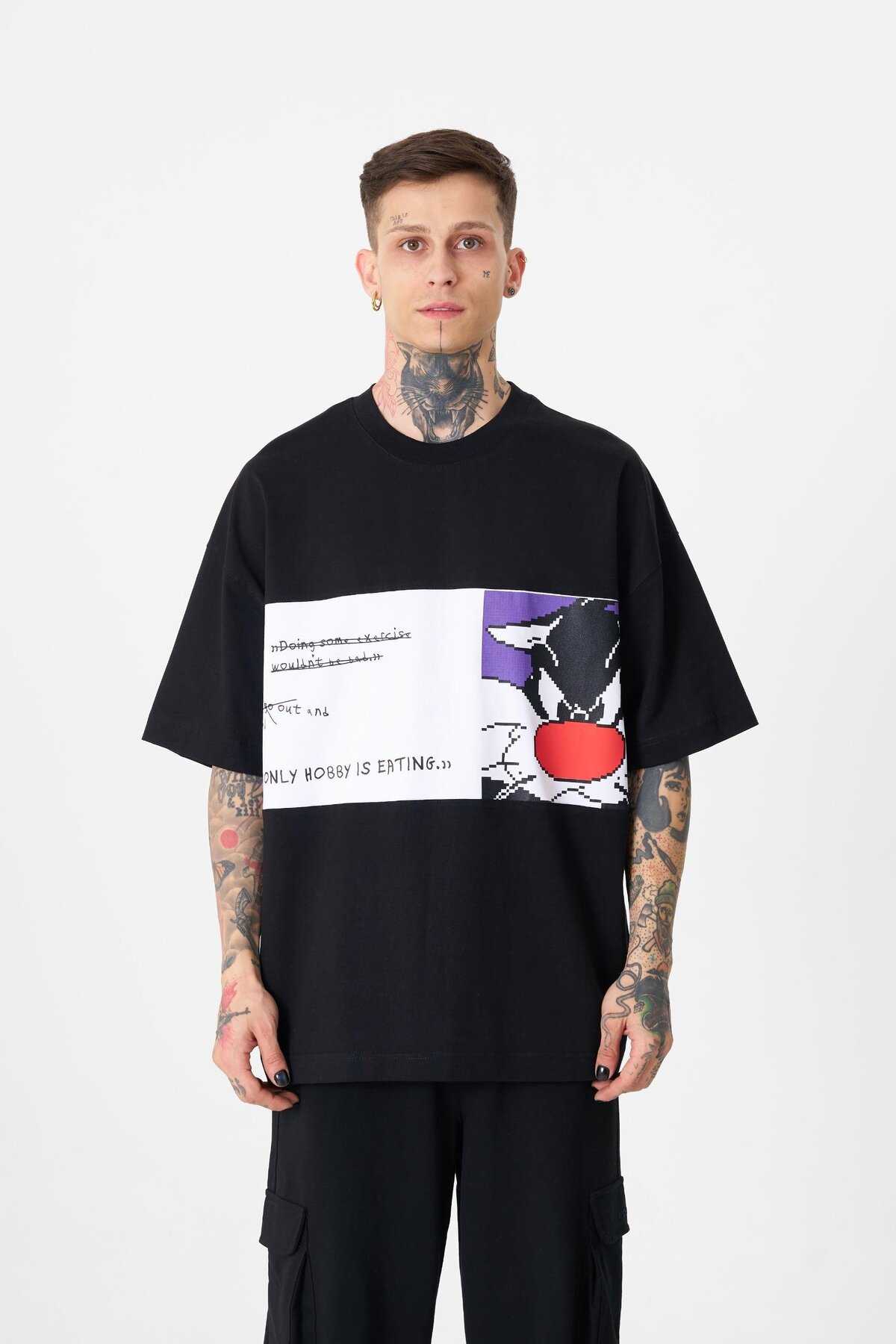 تیشرت مردانه به رنگ سبز روشن با چاپ سیلوستر