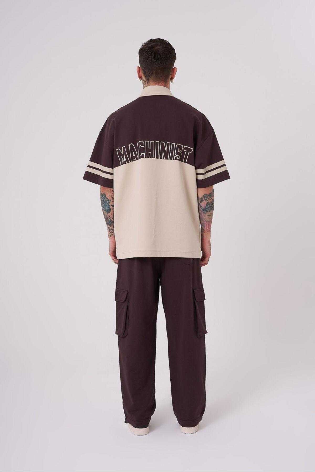 تیشرت مردانه یقه قهوه ای یقه پولو 87 تکه