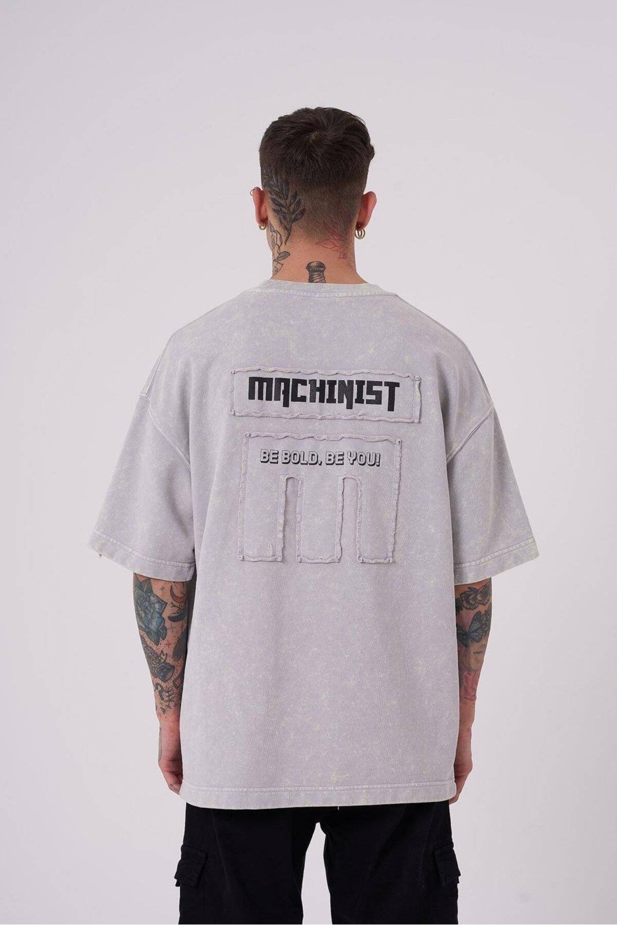 تیشرت ابری نیلی سایز بزرگ مردانه Be Bold Be You قابل شستشو