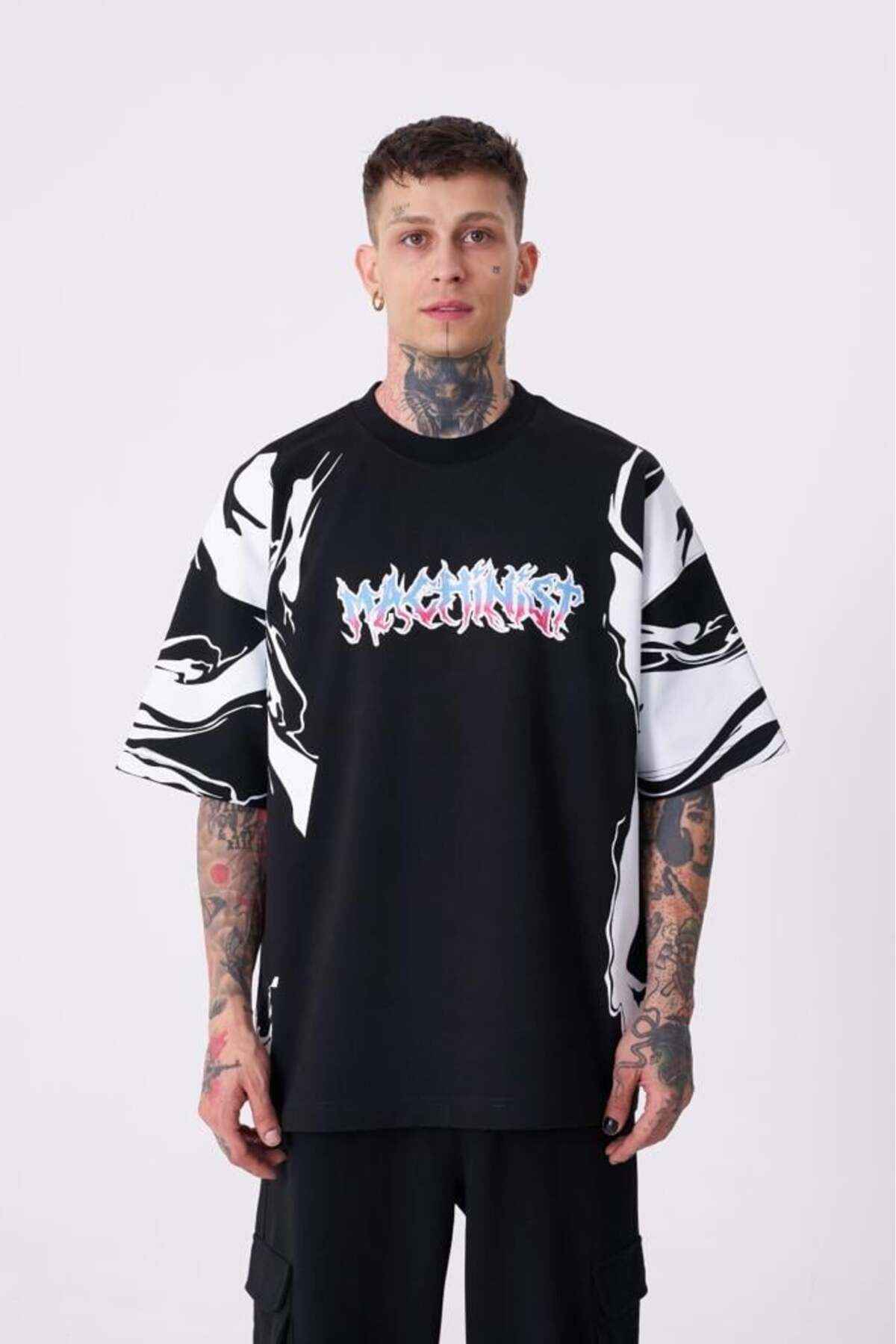 تیشرت اکرو سایز چاپ آستین مردانه