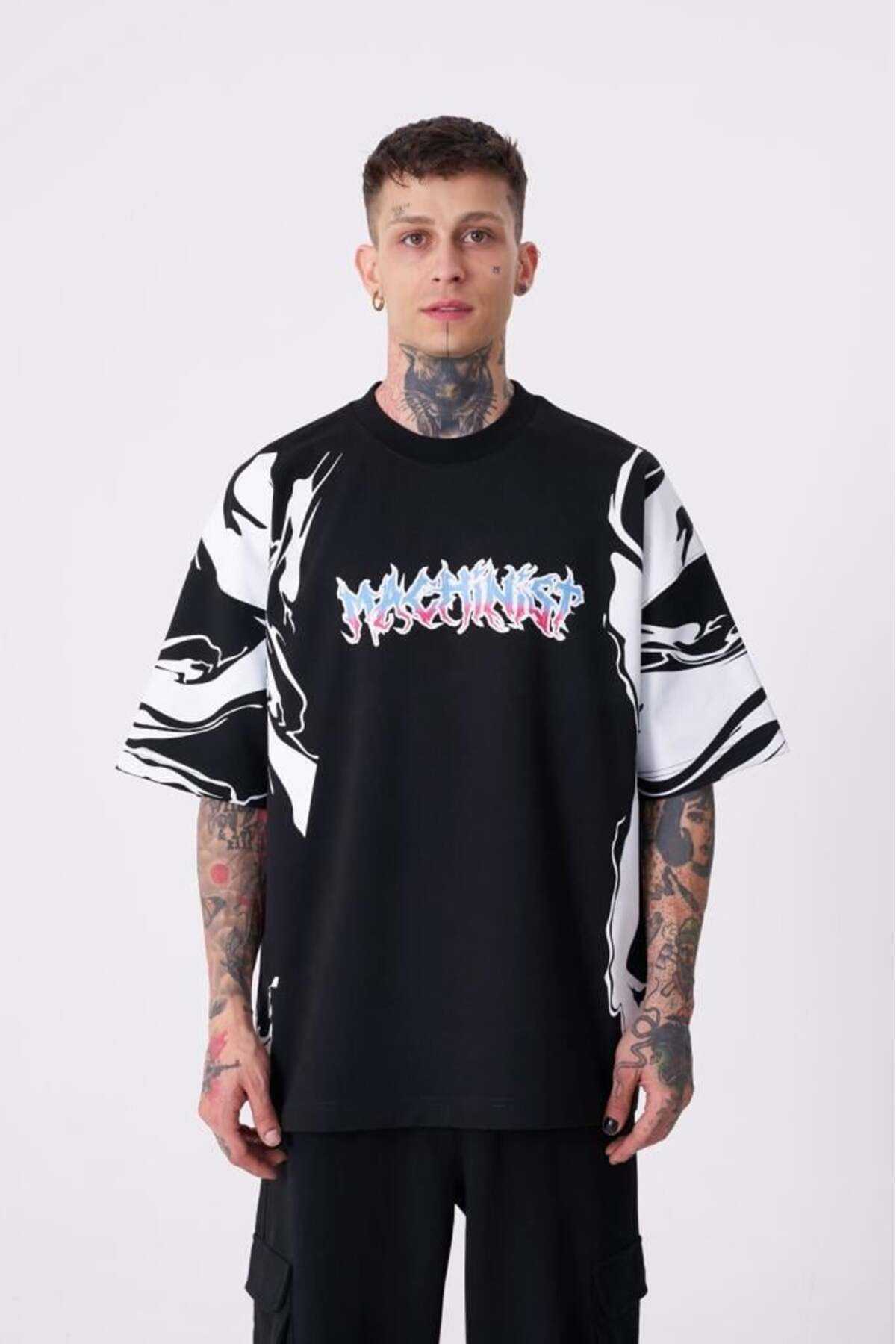 تیشرت اکرو سایز چاپ آستین مردانه