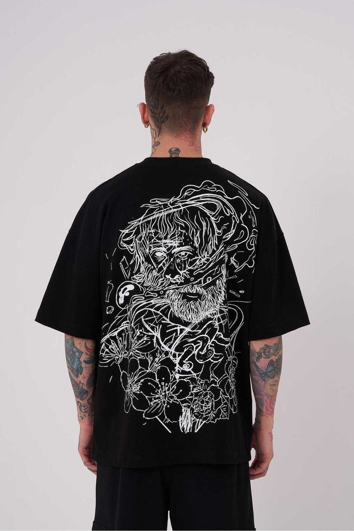 تیشرت مردانه اریستوتالس با چاپ بالا و سایز اکرو