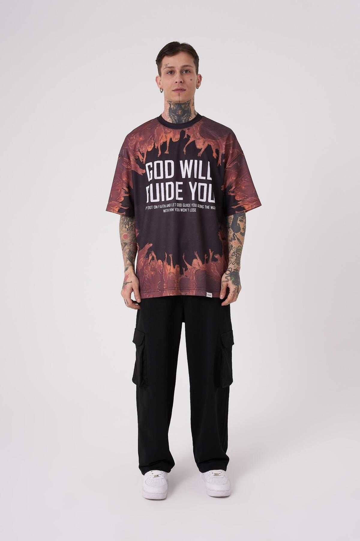 تیشرت مشکی سایز بزرگ مردانه را خدا راهنمایی خواهد کرد