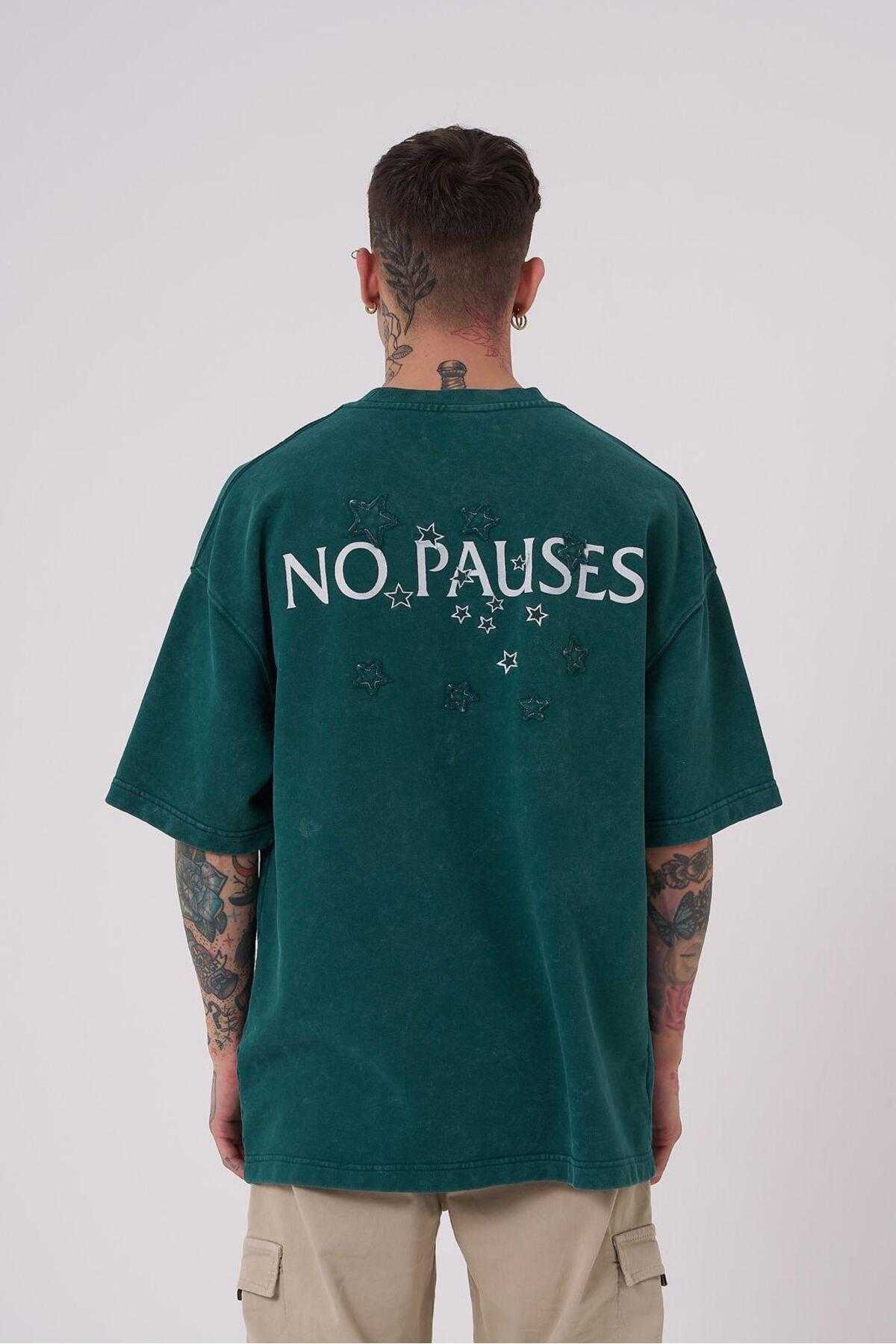 تیشرت مردانه بدون پووز چاپ شده با سایز بزرگ GHOST SPOTTED