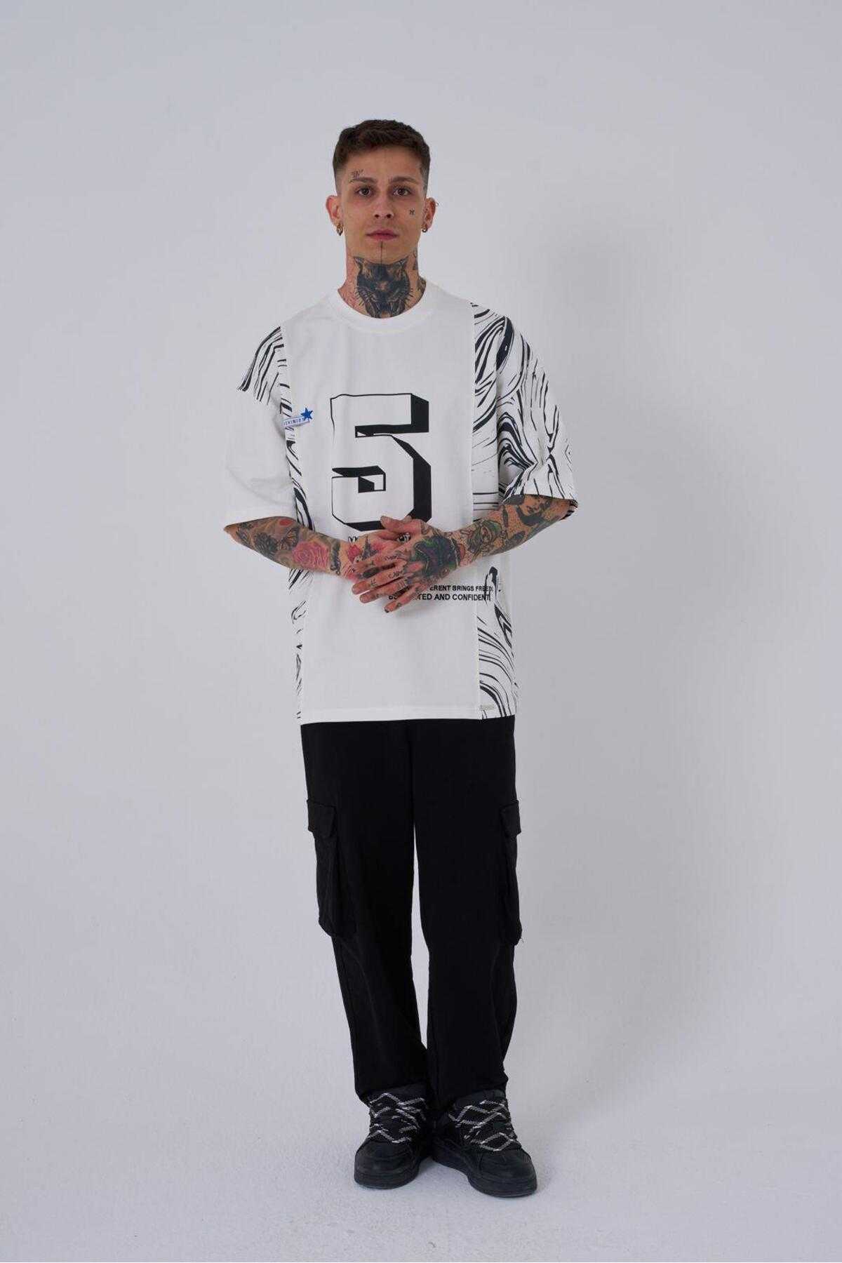 تیشرت مردانه اکرو سایز چاپ شده شماره 5