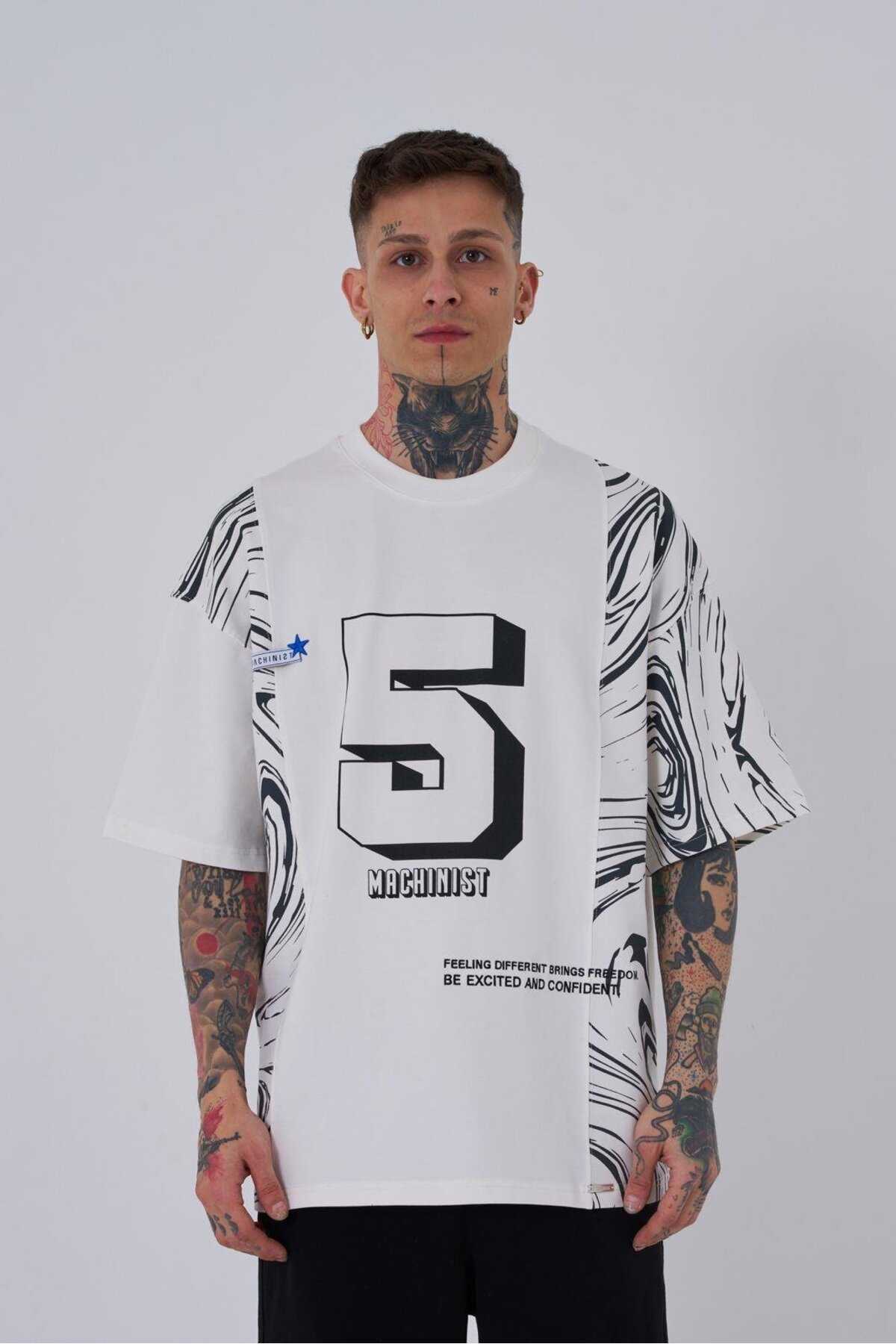 تیشرت مردانه اکرو سایز چاپ شده شماره 5