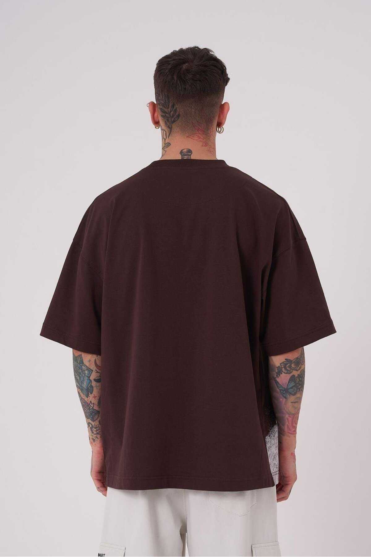 تیشرت مردانه درجه یک Plato سایز قهوه ای