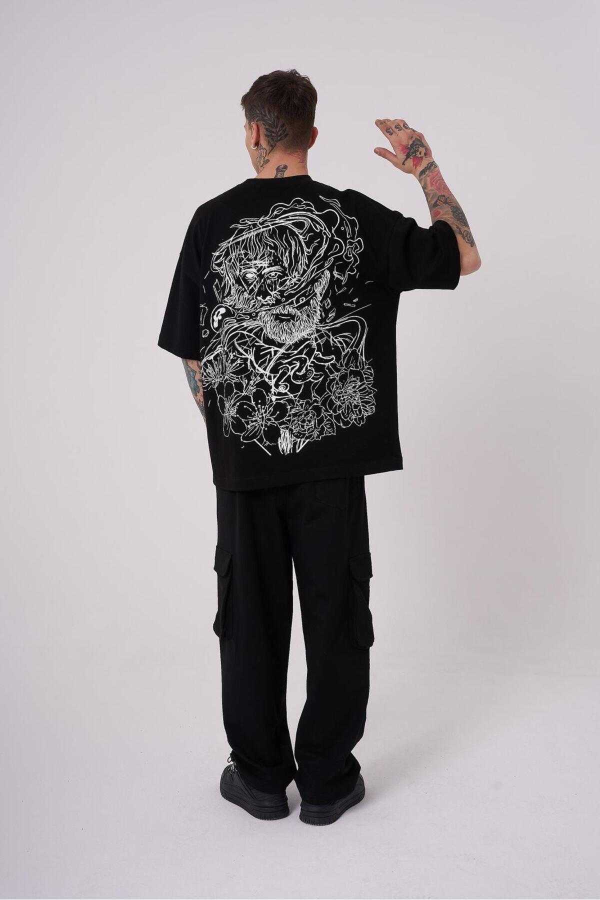 تیشرت مردانه اریستوتالس با چاپ بالا و سایز اکرو