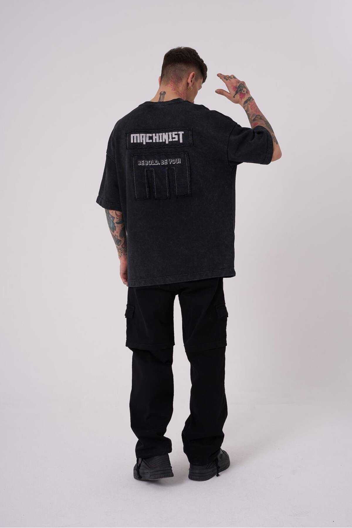 تیشرت ابری نیلی سایز بزرگ مردانه Be Bold Be You قابل شستشو