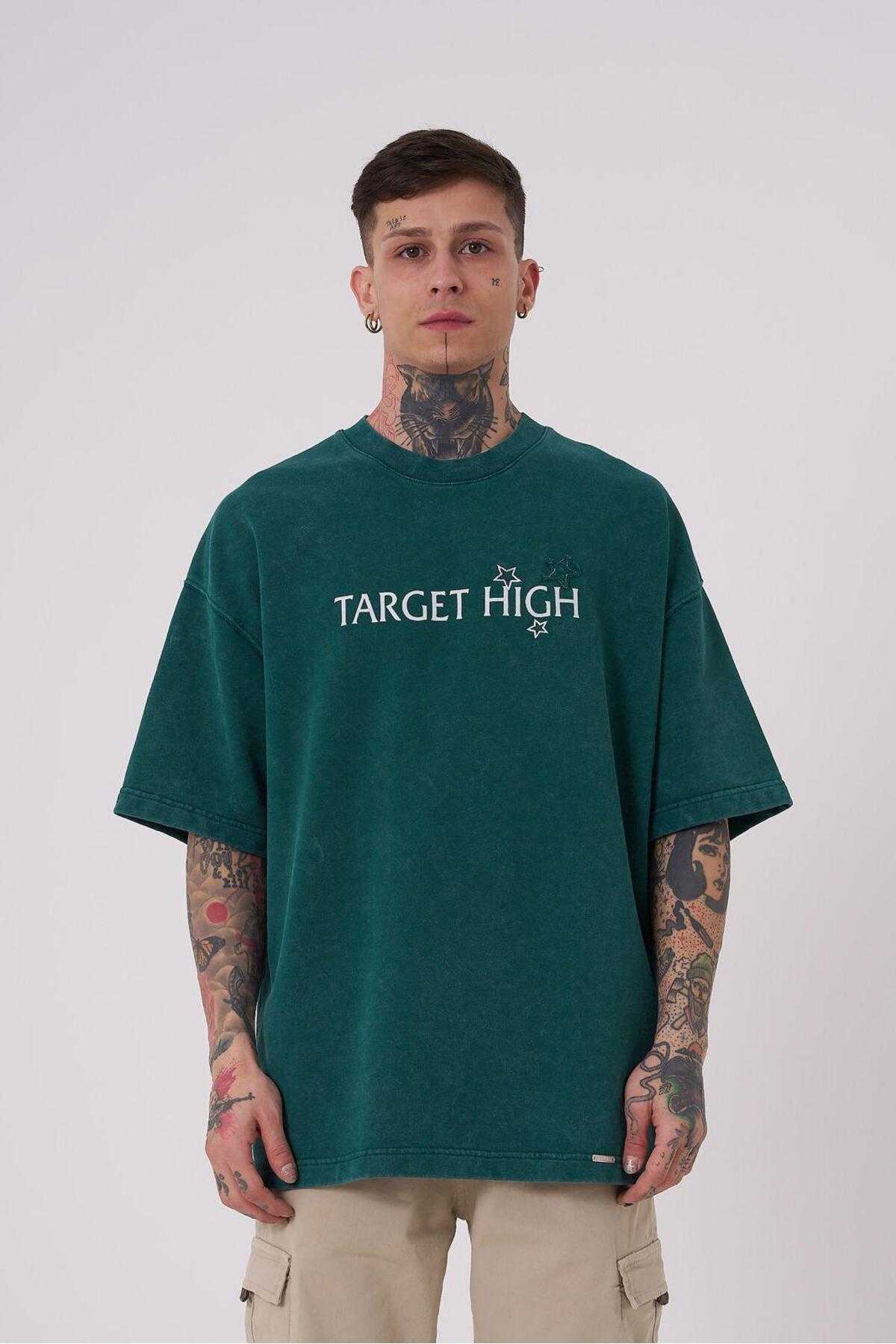 تیشرت مردانه بدون پووز چاپ شده با سایز بزرگ GHOST SPOTTED