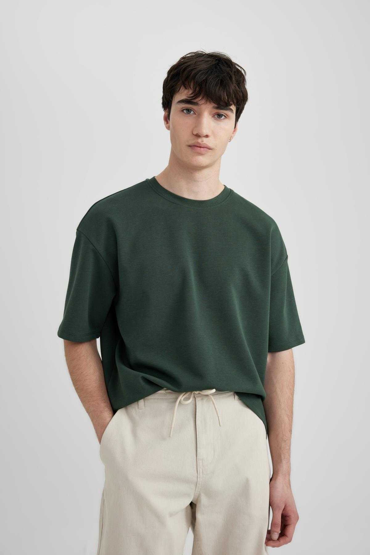 تیشرت یقه ای با سایز بزرگ Fit Crew