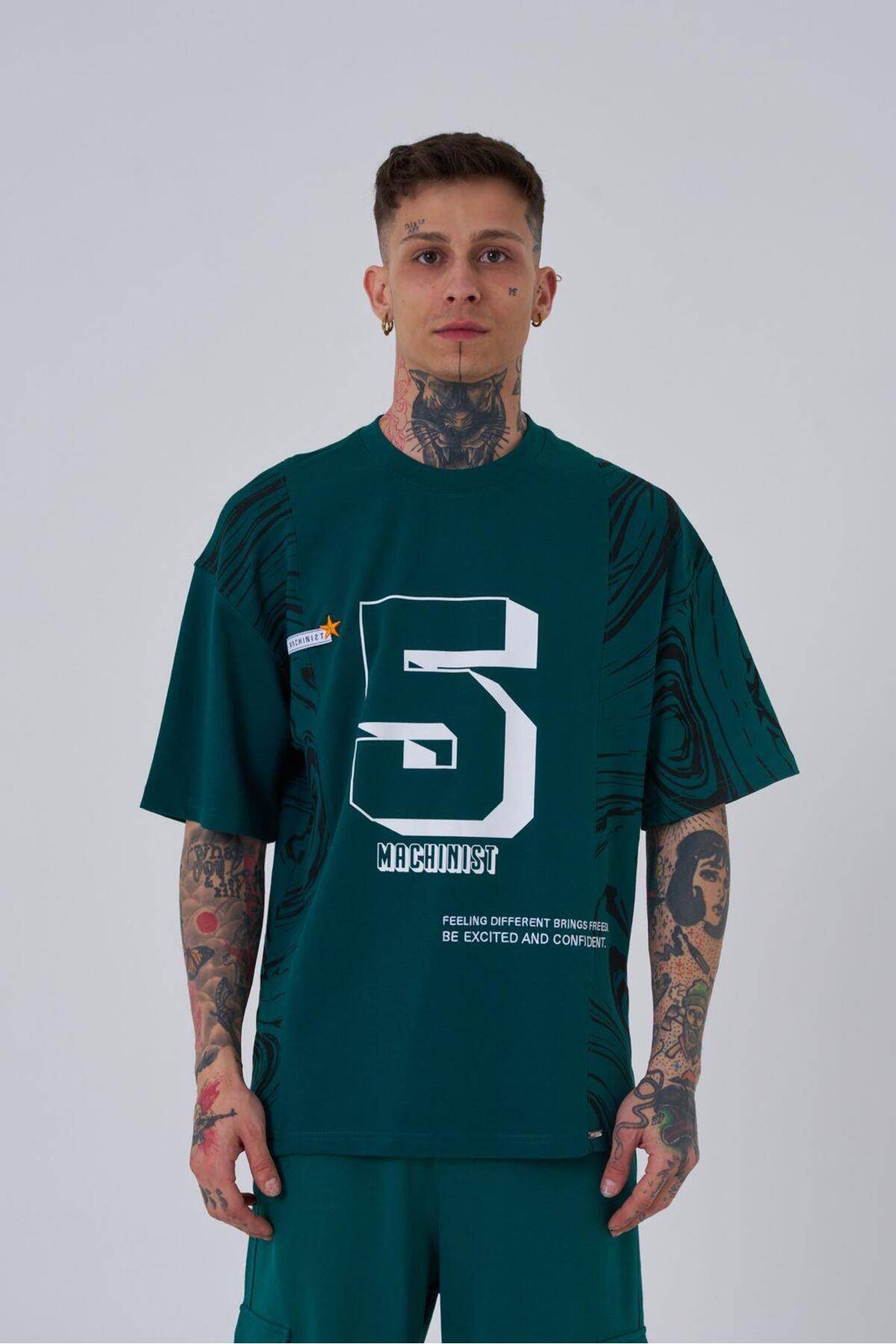 تیشرت مردانه اکرو سایز چاپ شده شماره 5