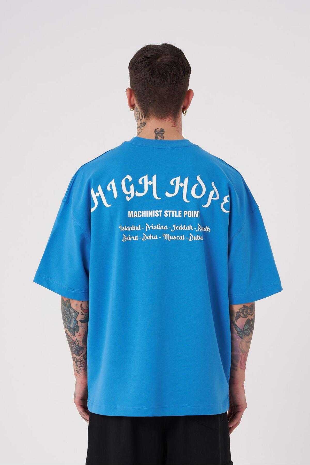 تیشرت اکرو سایز بزرگ مردانه چاپ High Hope
