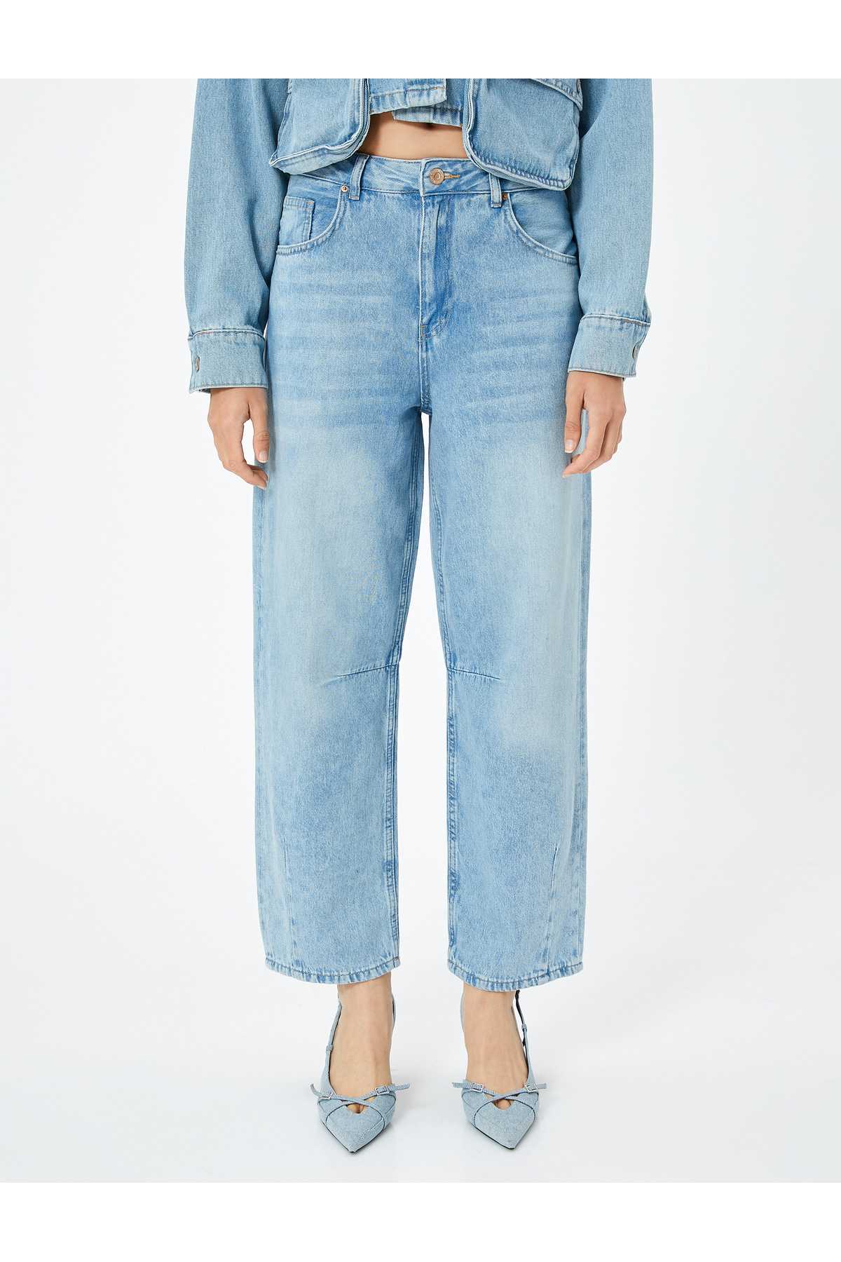 جین بالون فیت بزرگ با جیب - Balloon Fit Jean