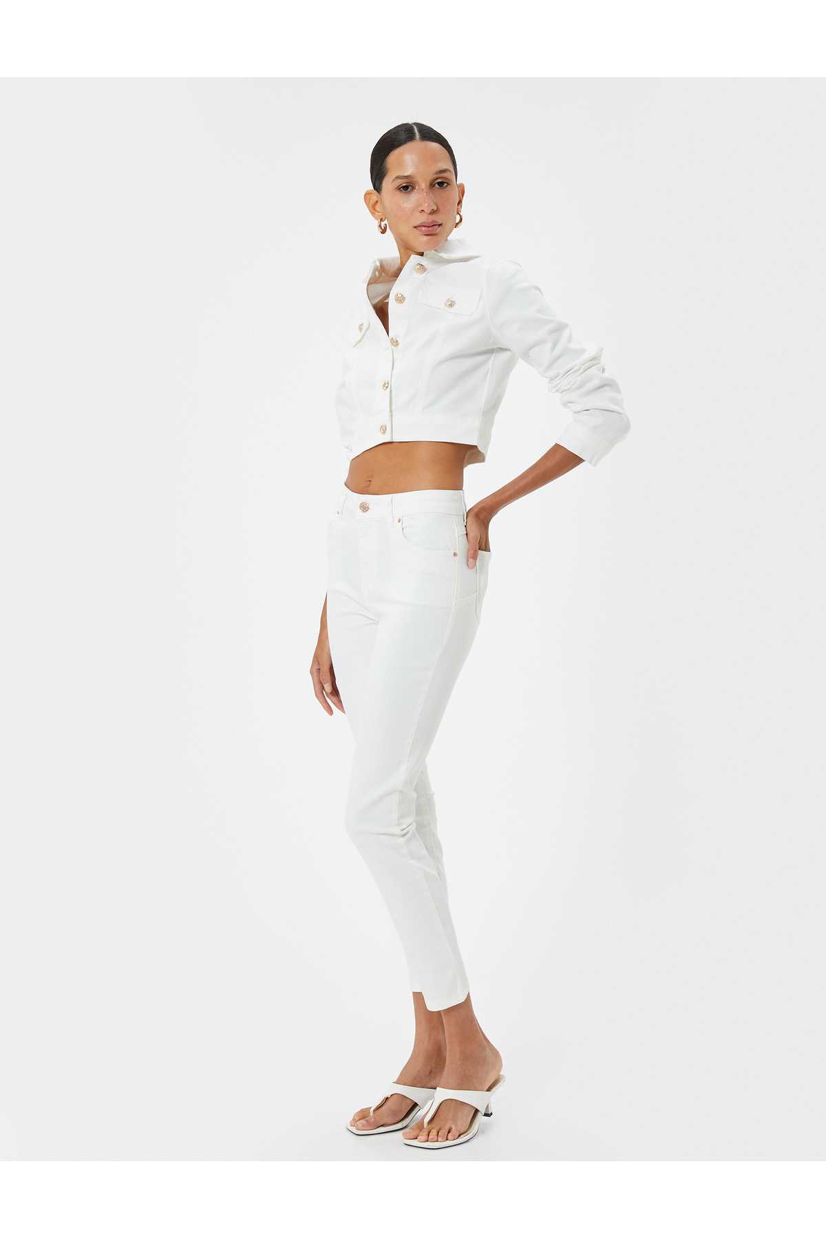 شلوار جین کمر بلند Skinny Fit Push Up