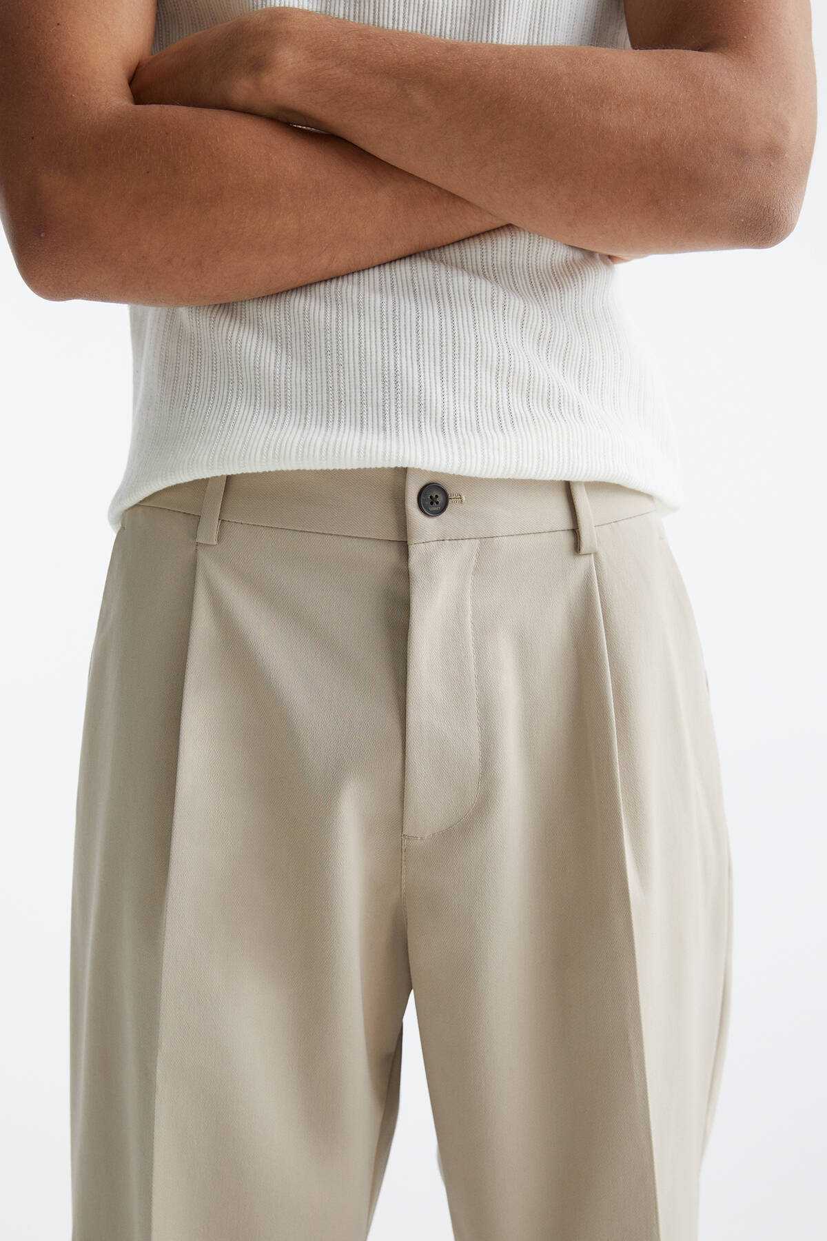 شلوار پارچه ای ساق گشاد