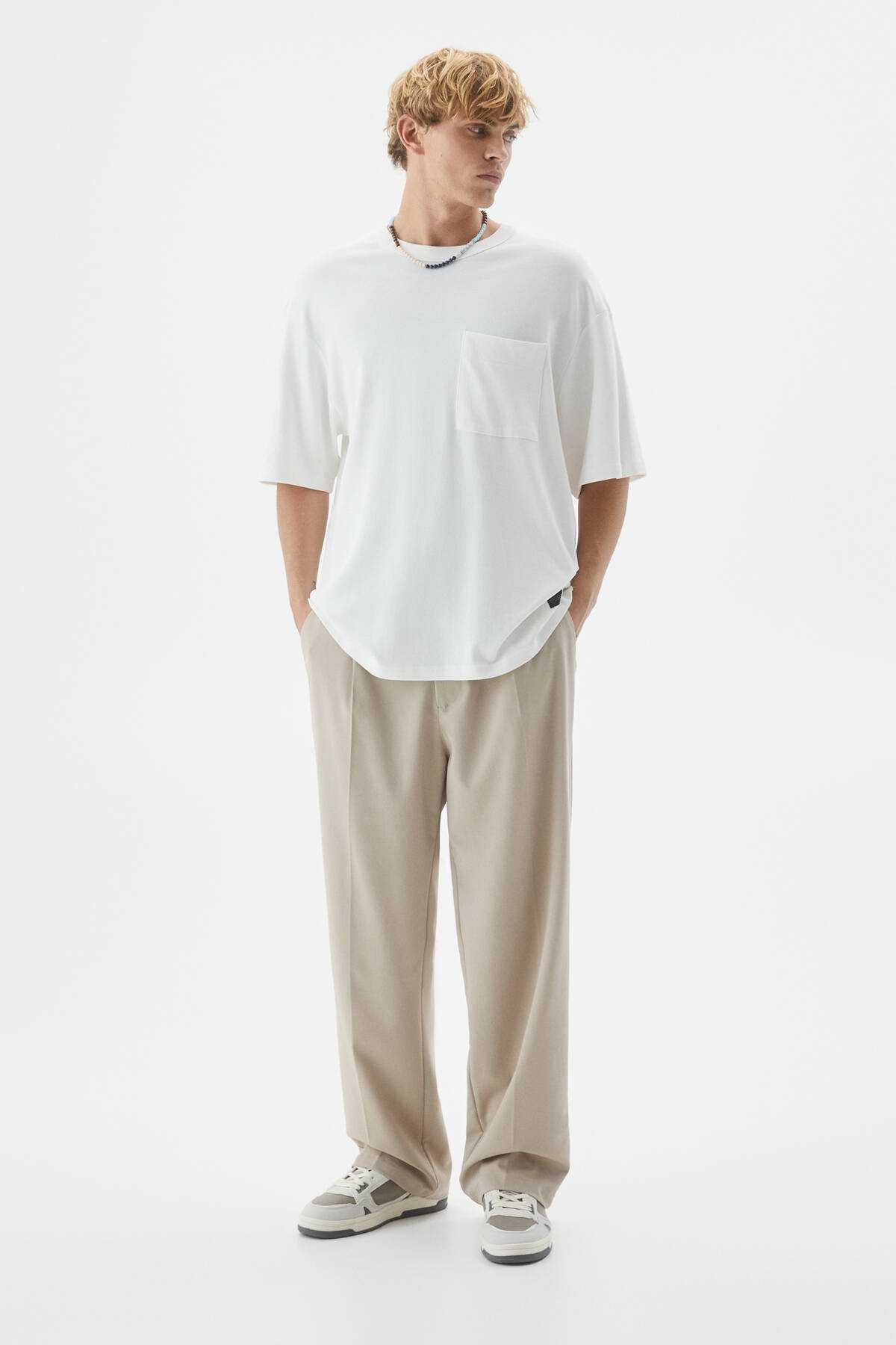 شلوار پارچه ای ساق گشاد