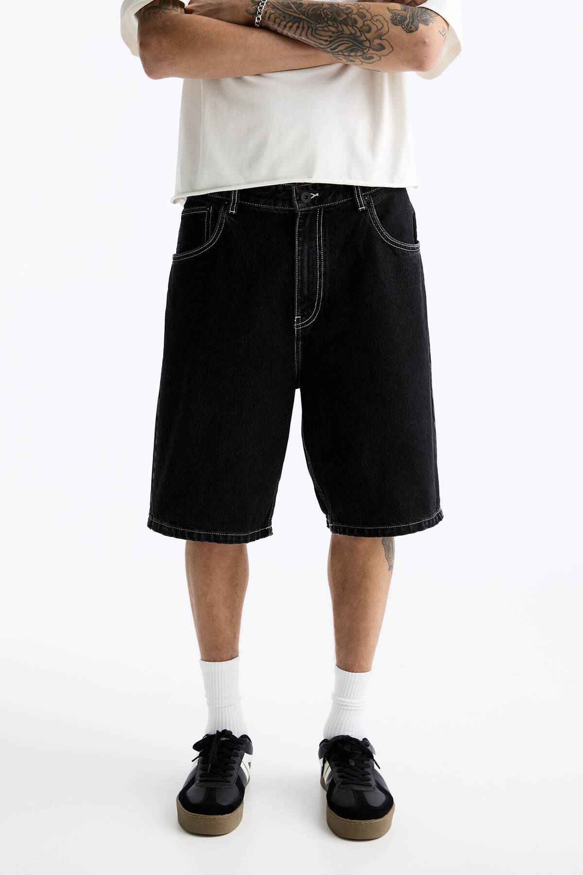 شورت برمودای جین گشاد STWD