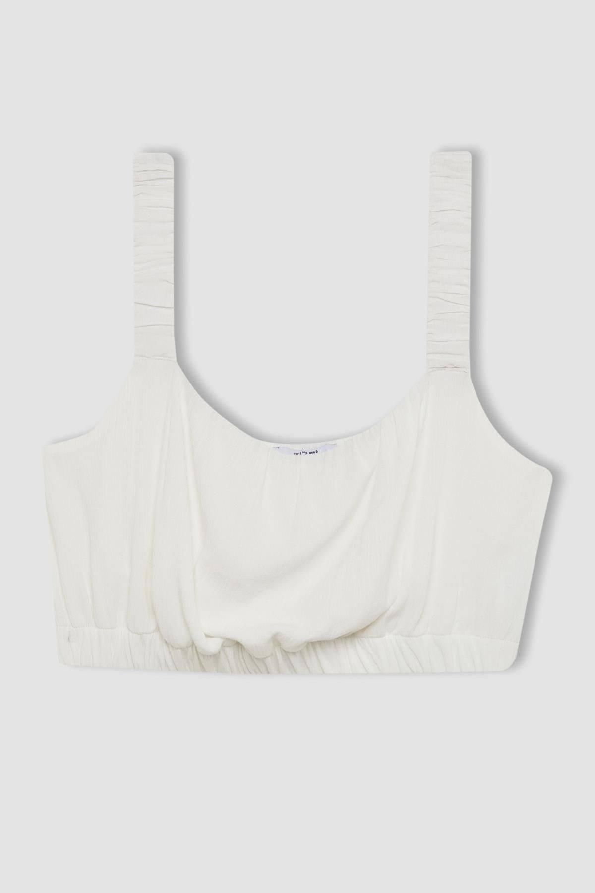 بلوز چروک بند ویسکوز D0343ax24sm