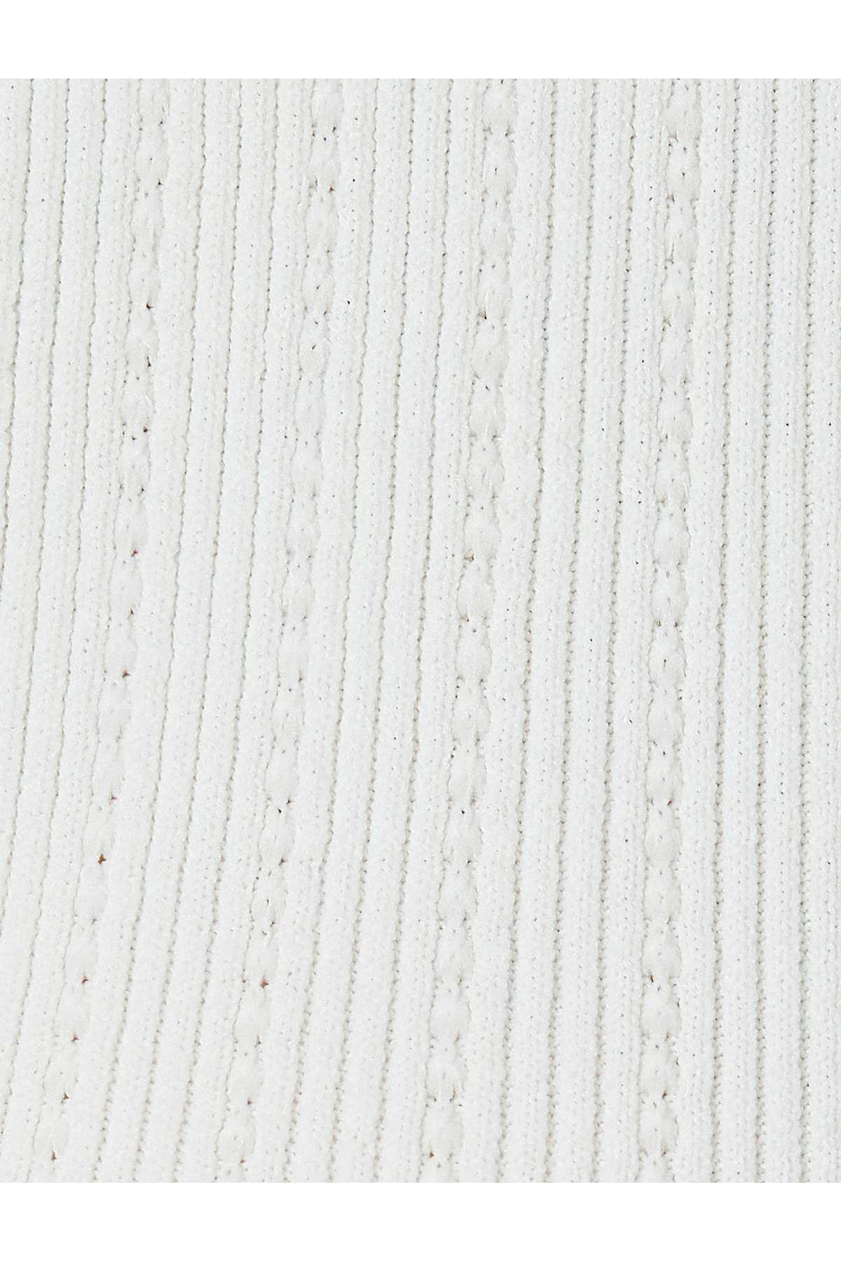 لباس بافتنی بدون آستین یقه پیراهن توری