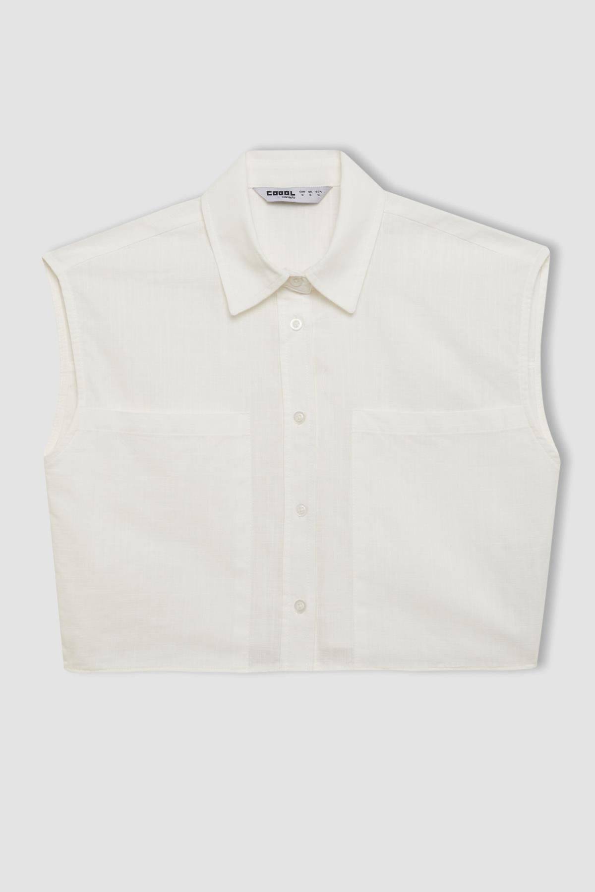 پیراهن بدون آستین نخی سایز مناسب D0358ax24sm