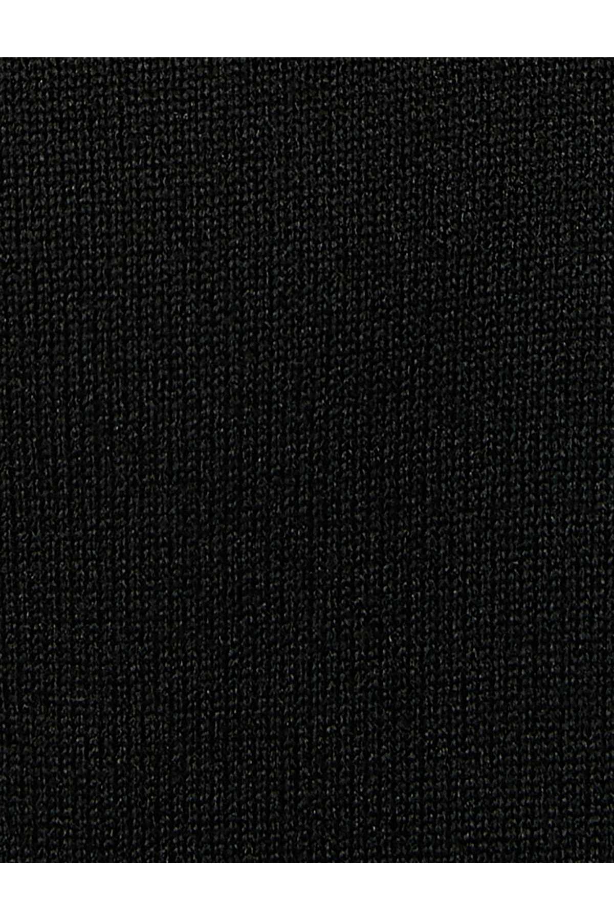 ژاکت بافتنی یقه پولو ژاکت باریک آستین کوتاه برس دار