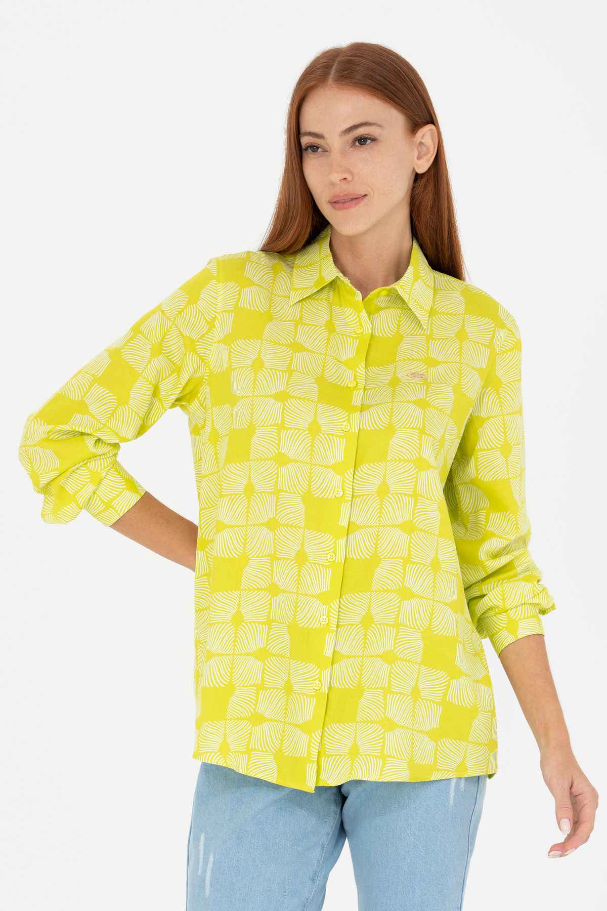 پیراهن آستین بلند زنانه آجری 50264437-vr031