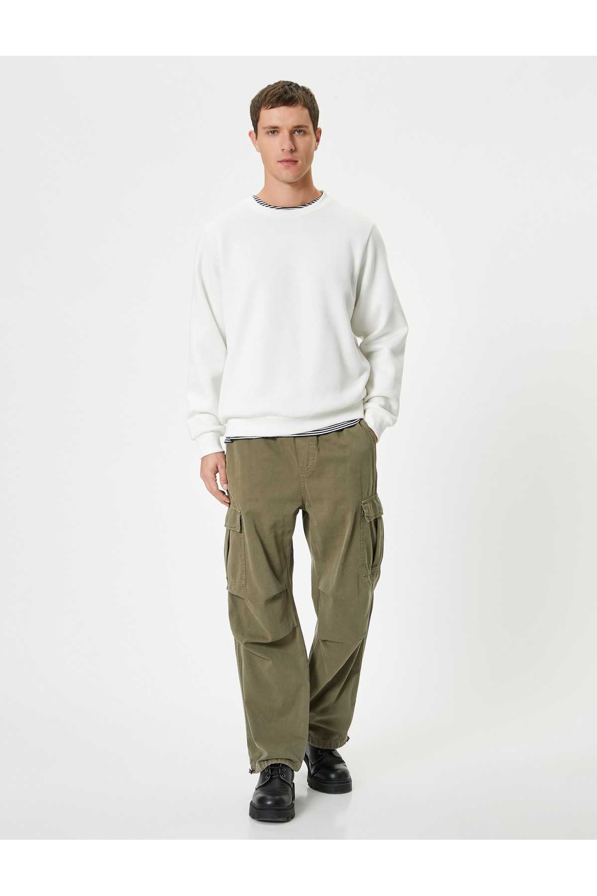 سویشرت آستین بلند یقه خدمه