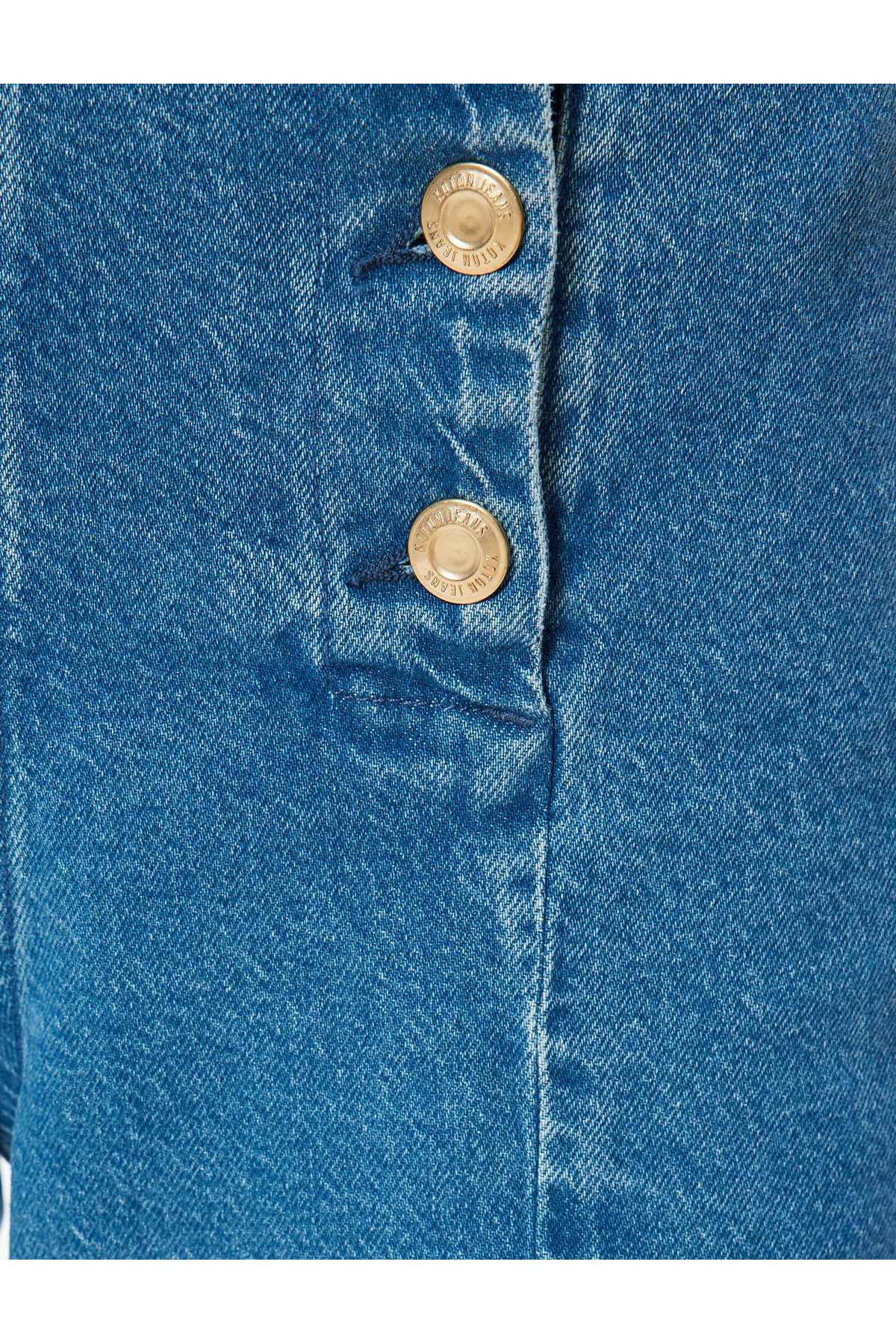 شلوار جین پهن بریده کمر بلند - جین ساندرا