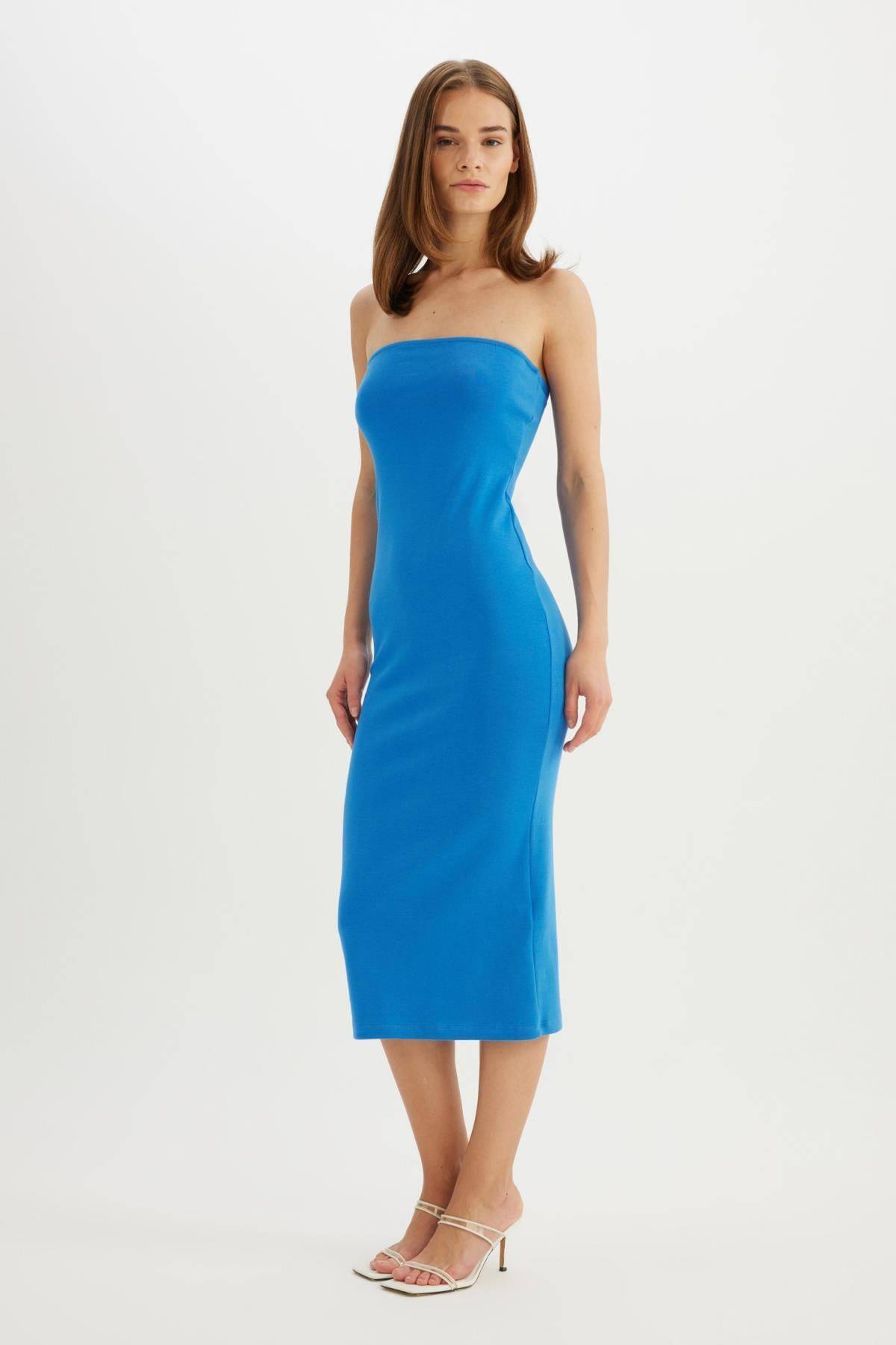 لباس میدی آجدار بدون بند بادیکن D4440ax24hs